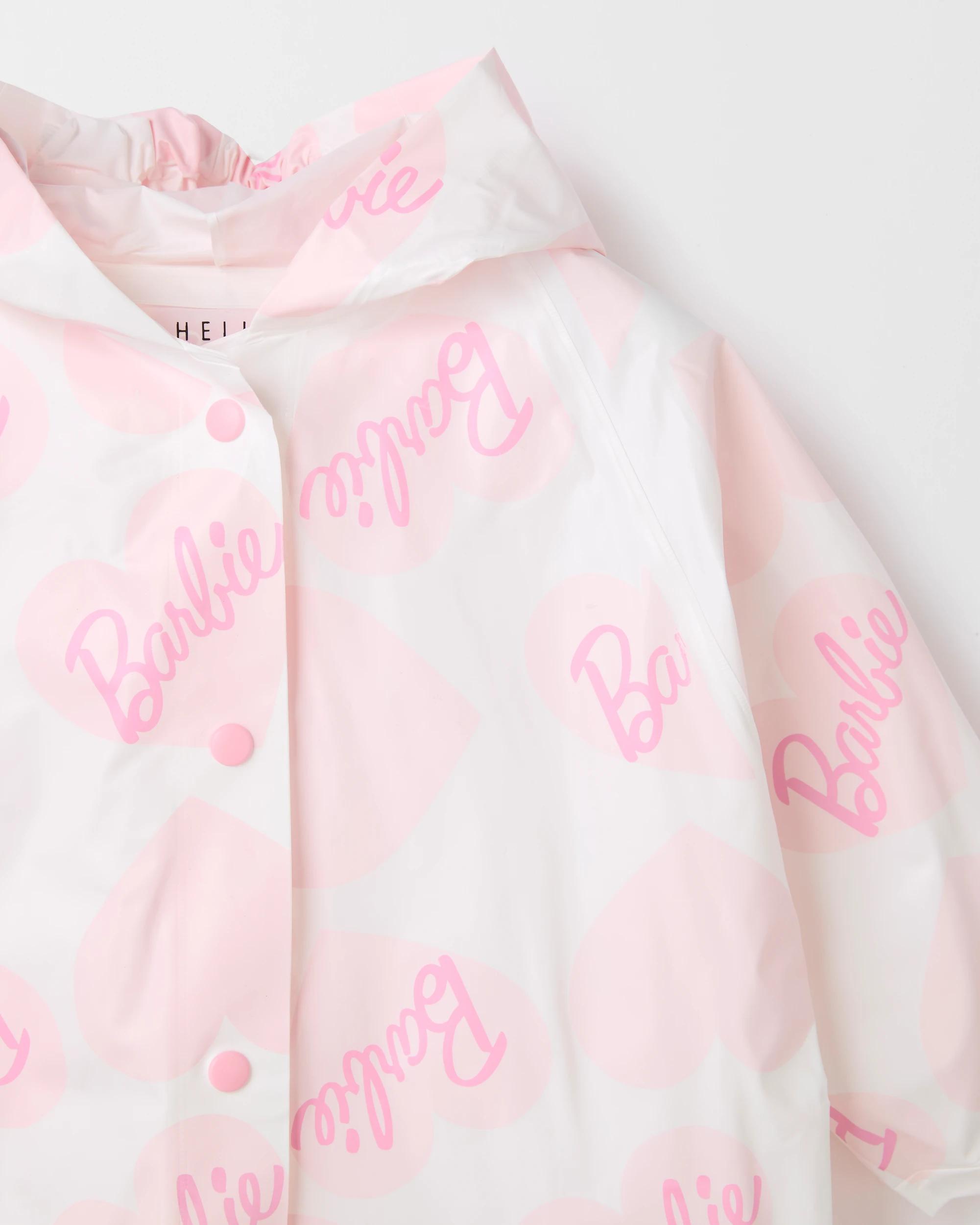 2 Kids Licensed Barbie Raincoat BARBIE HEARTS, 2 of 3