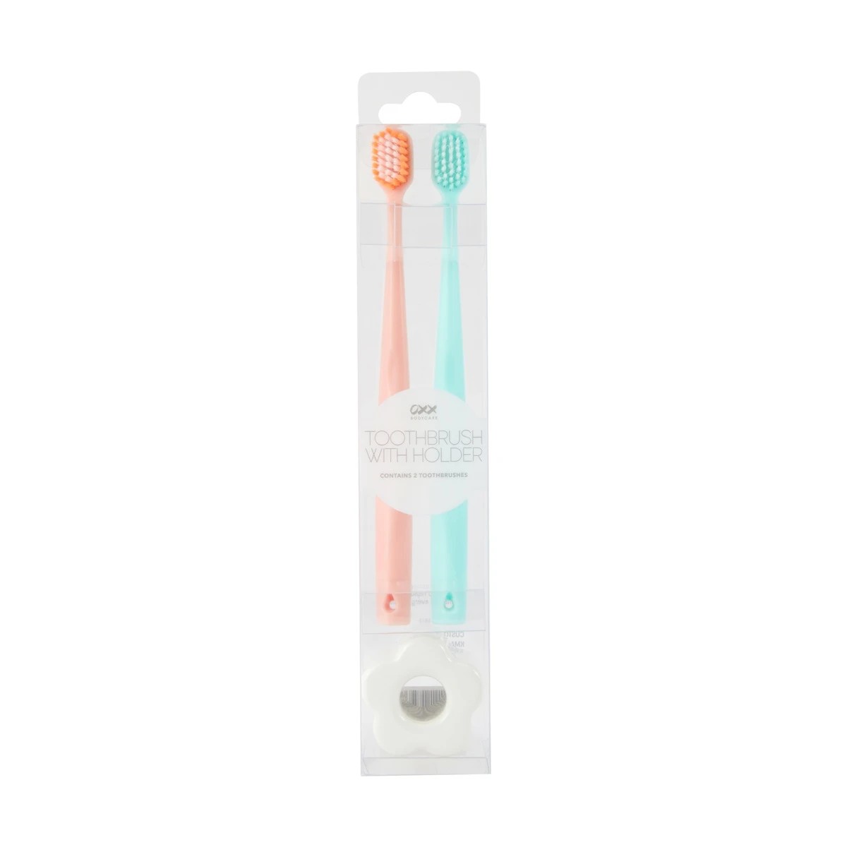 1 OXX Bodycare 2 Pack Toothbrush with Holder, 1 of 6
