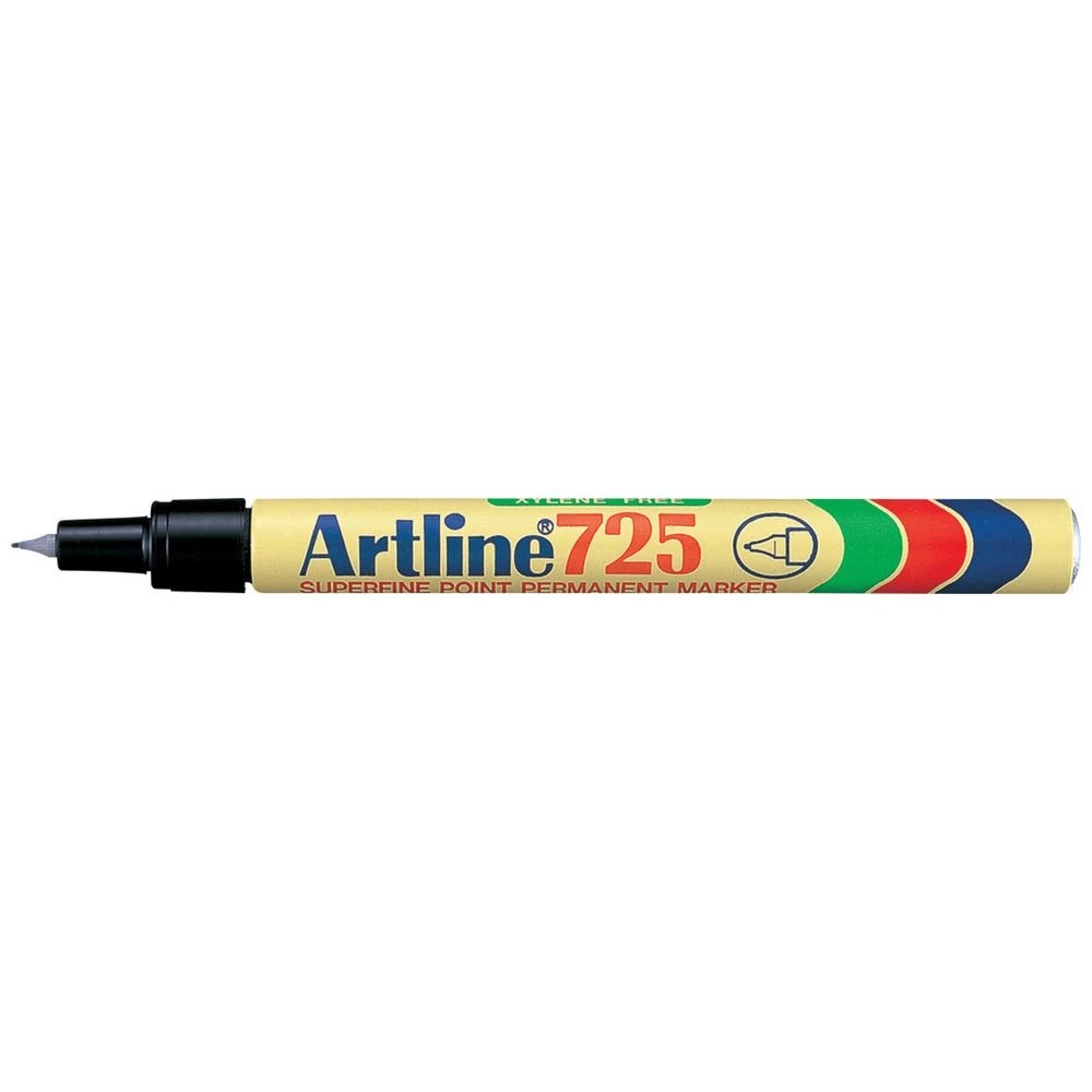1 Artline 725 Permanent Marker Bullet Black, 1 of 2