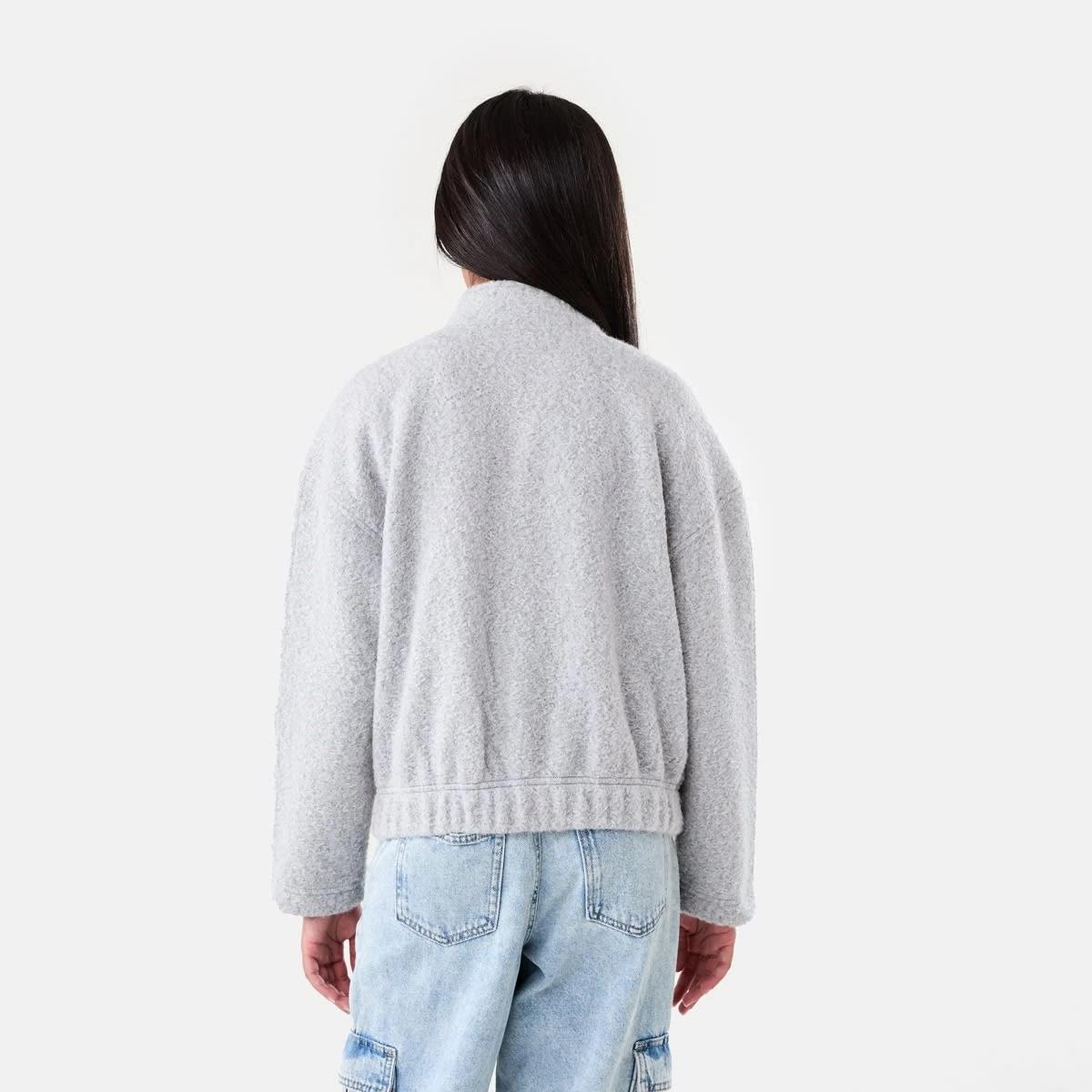 3 Melton Jacket Fleece Gry, 3 of 8