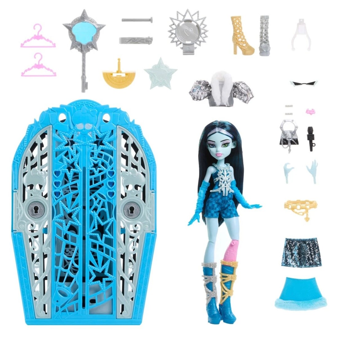 2 22 Piece Monster High Skulltimate Secrets Hauntlywood Mysteries Frankie Stein Doll, 2 of 7