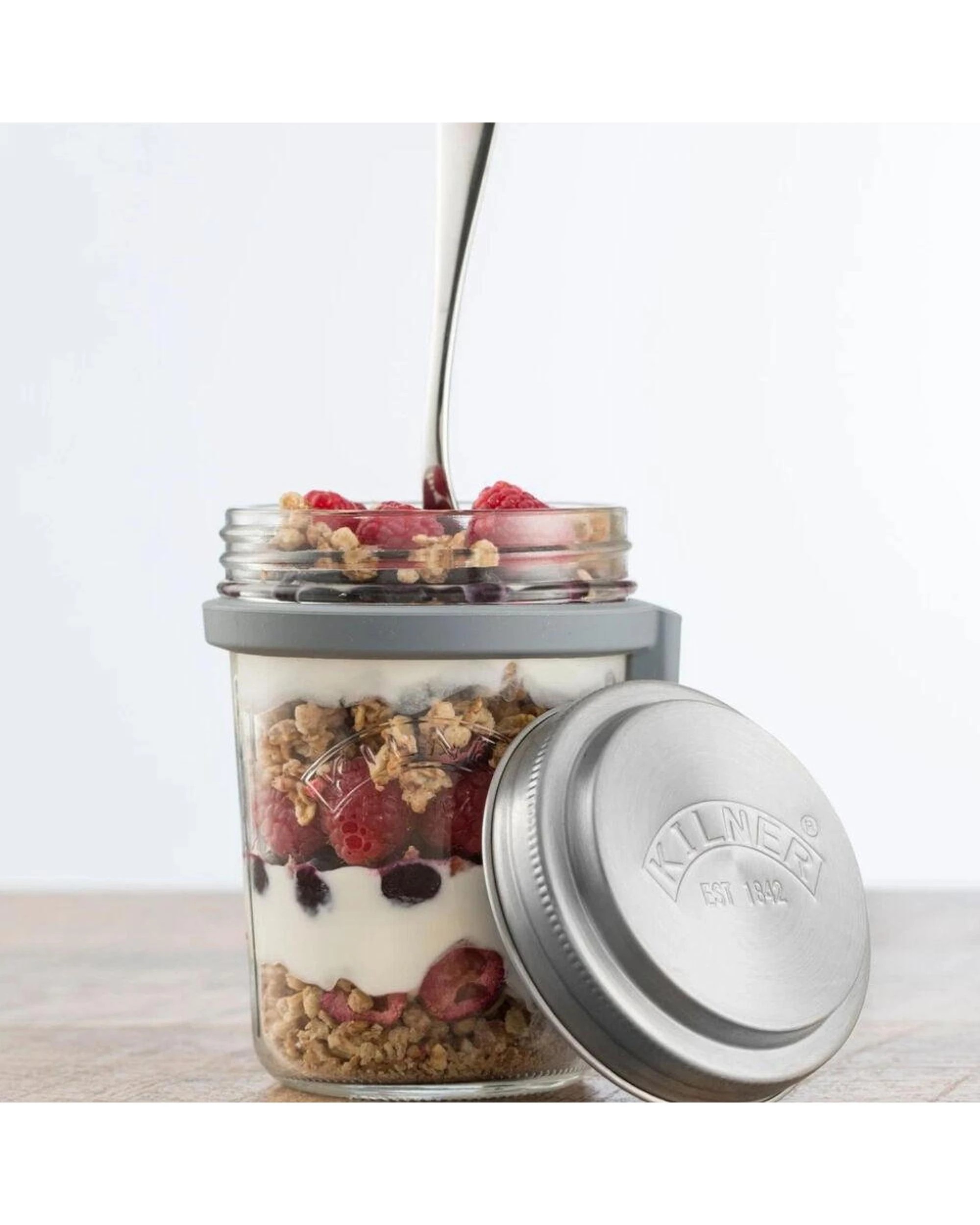 4 Kilner Breakfast Jar Set Glass 350ml  Set of 2, 4 of 7