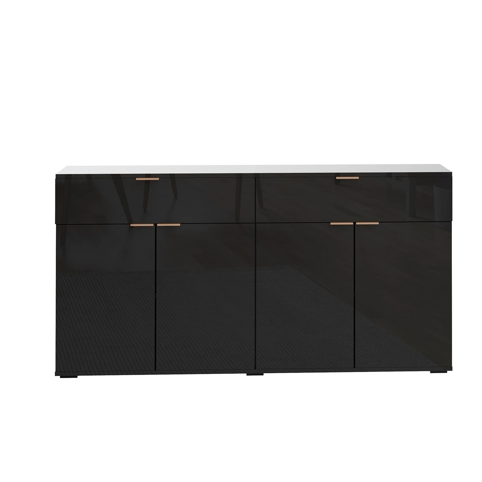 7 Oikiture Sideboard Buffet High Gloss
 - Black, 7 of 10