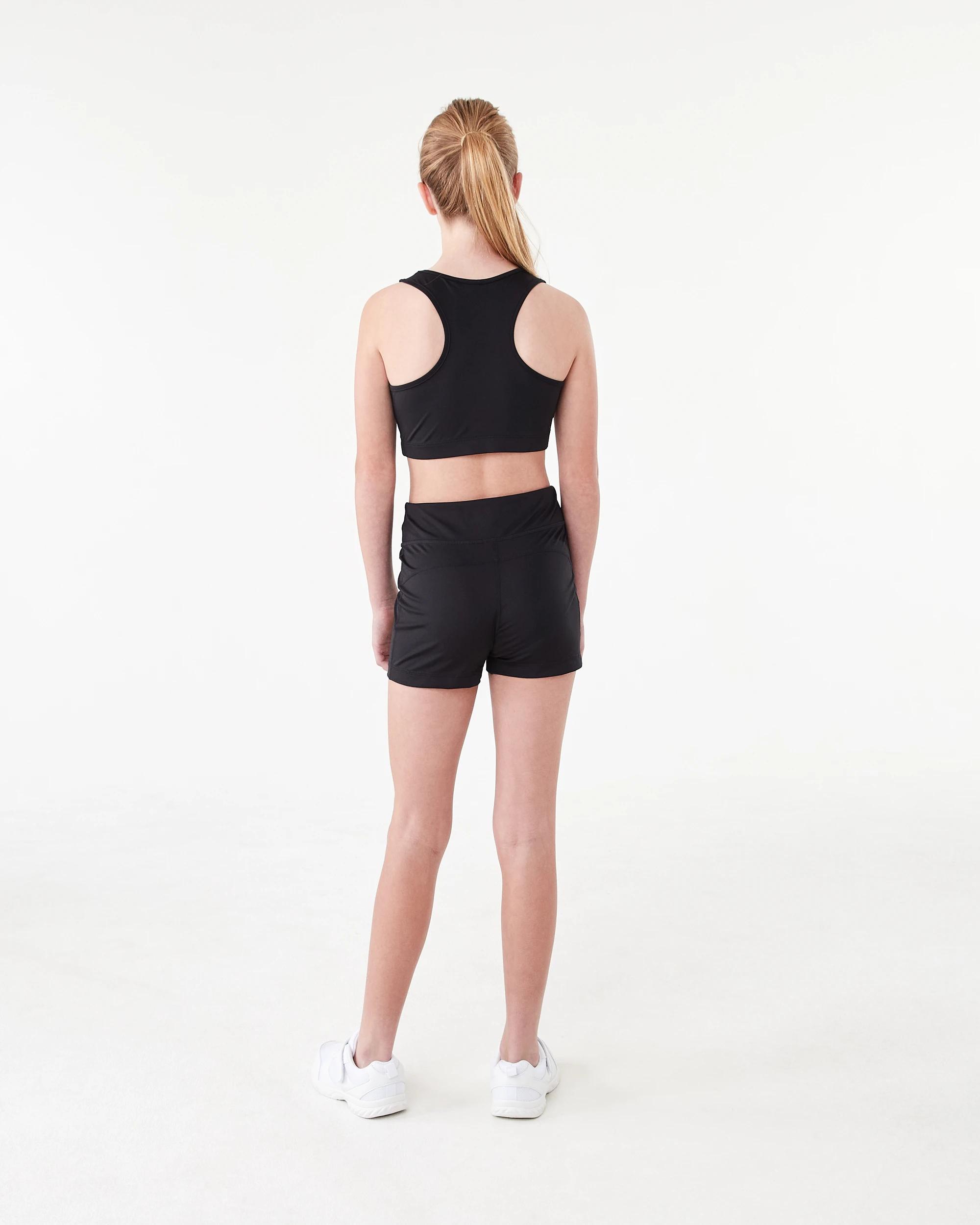 6 Active Kids Crop Top BLACK, 6 of 6