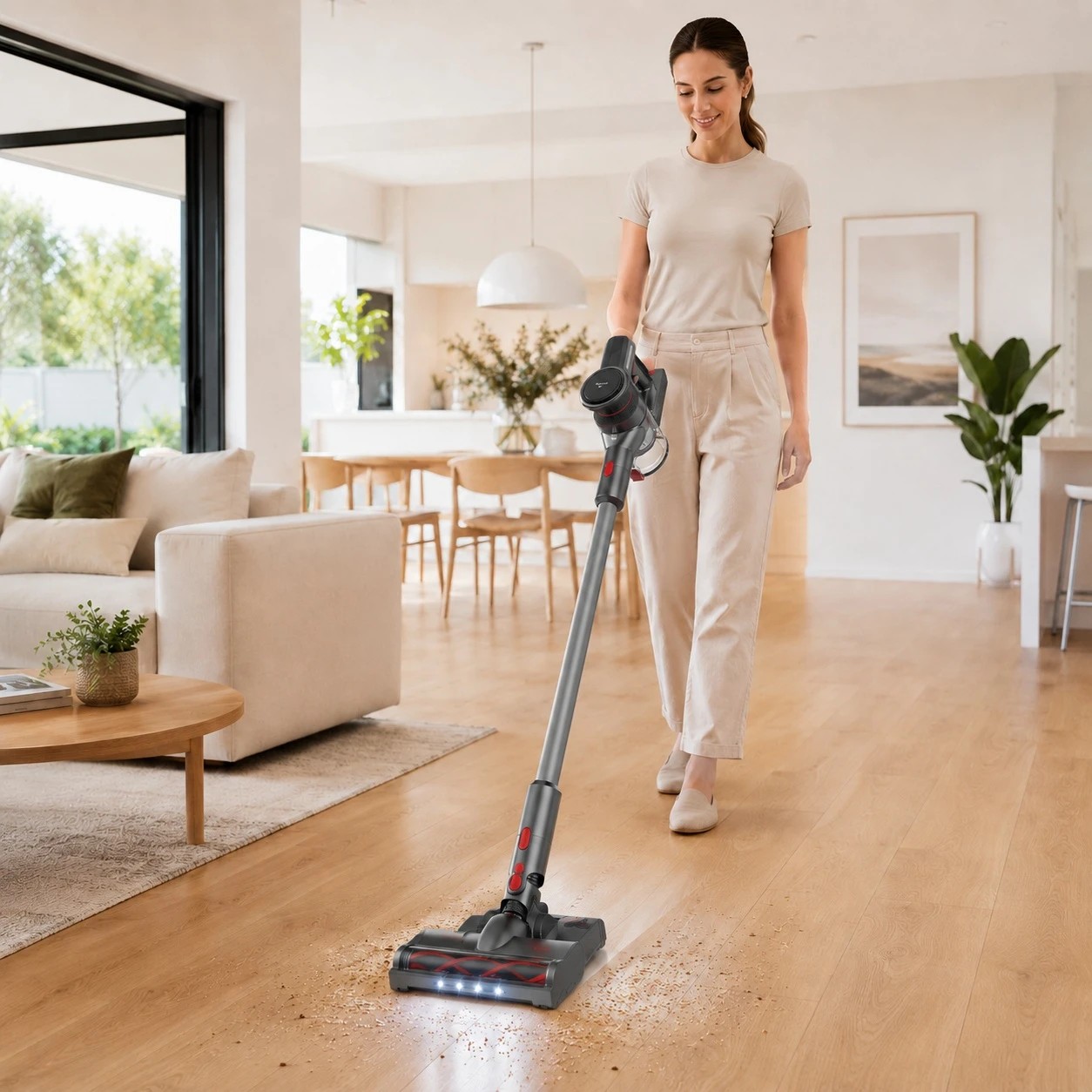 2 MyGenie X-Lite HYDRA Glide Pro Cordless Vacuum & Mop, LED, HEPA Filter - Grey, 2 of 10