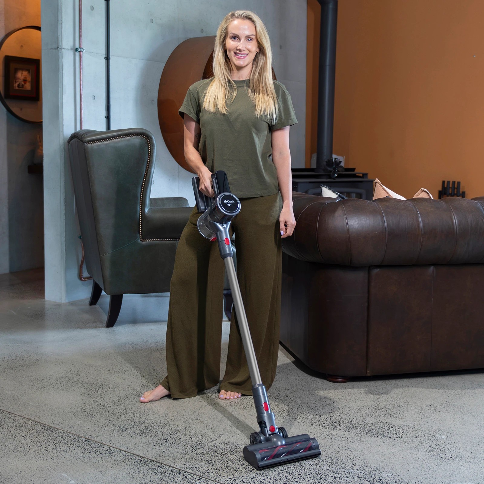 4 MyGenie X-Lite HYDRA Glide Pro Cordless Stick Vacuum Mop Lights HEPA - Grey, 4 of 10