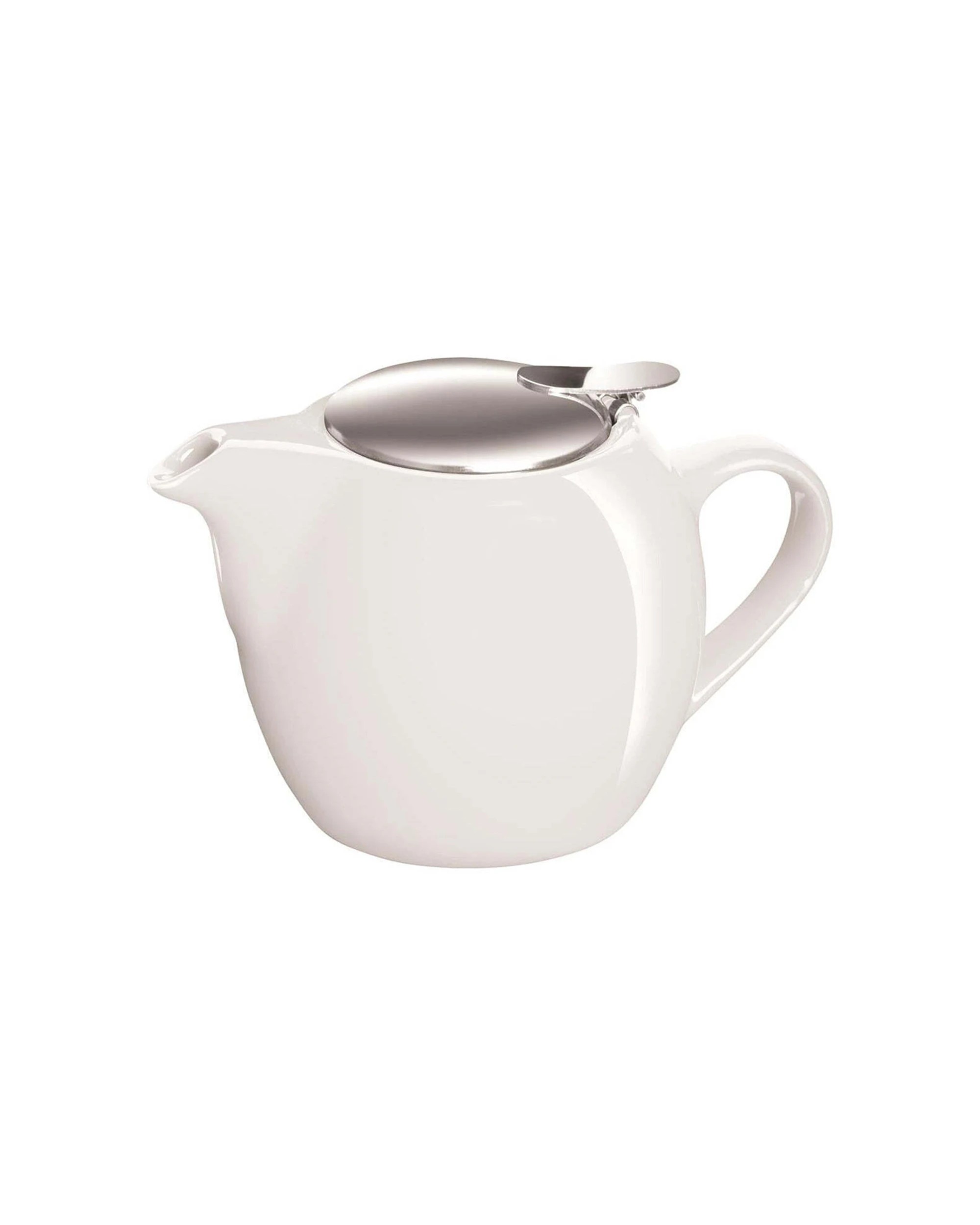 3 Avanti Camelia Ceramic Brewing Teapot 500ml With Stainless Steel Infuser - White, 3 of 3