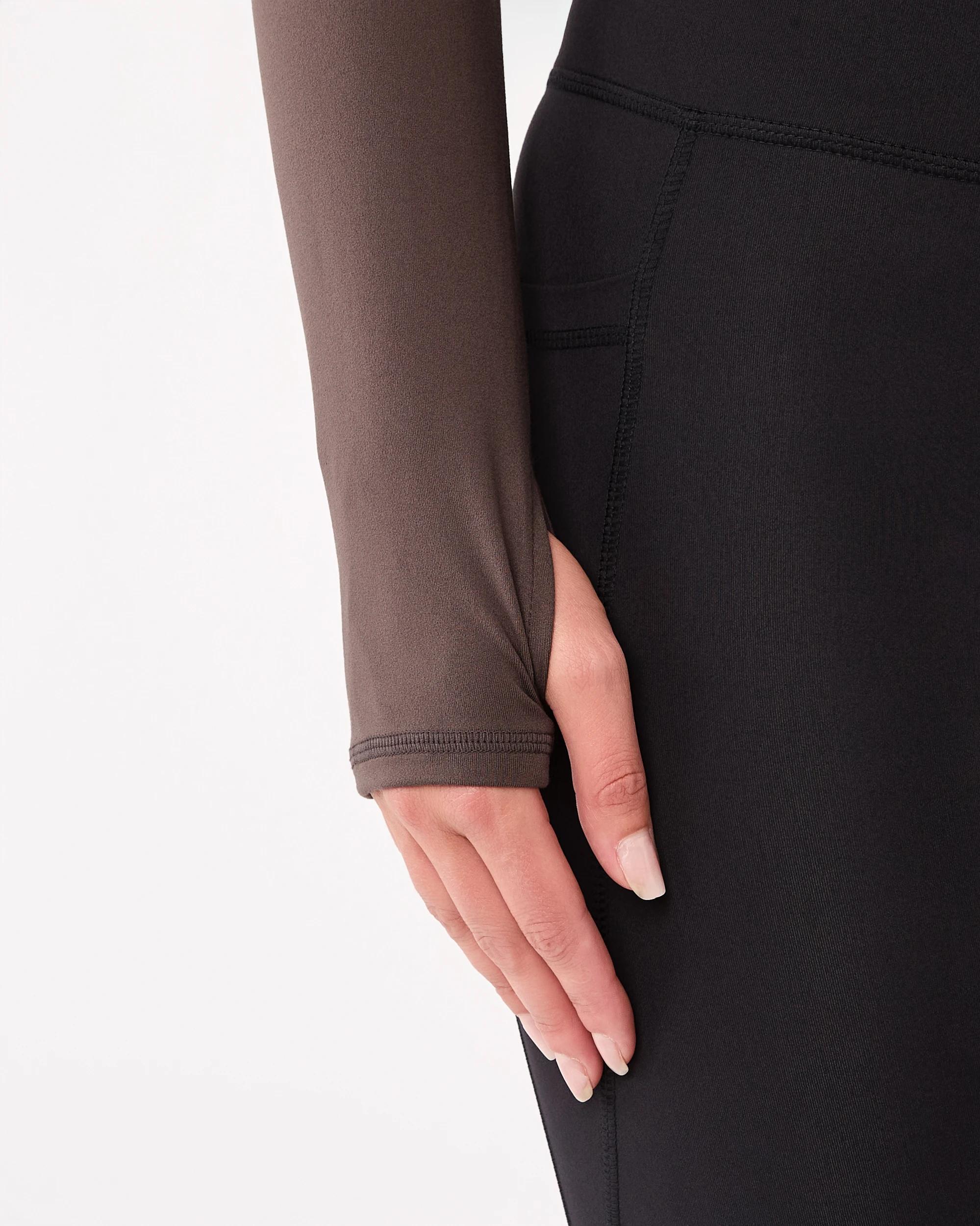 6 Active Womens Long Sleeve Ultrasoft Top Espresso, 6 of 7