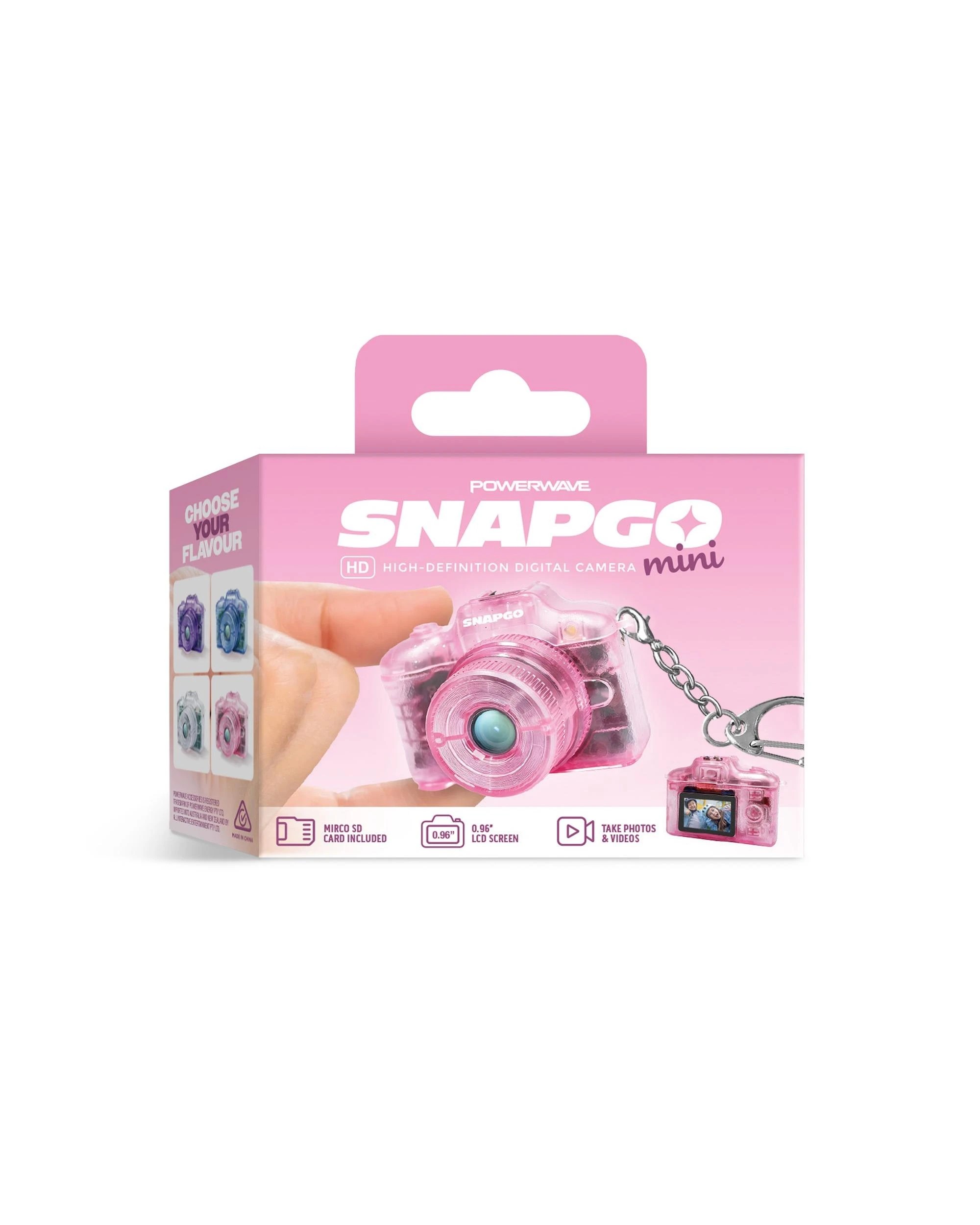 1 Powerwave SnapGo Mini Camera - Flamingo Pink, 1 of 10