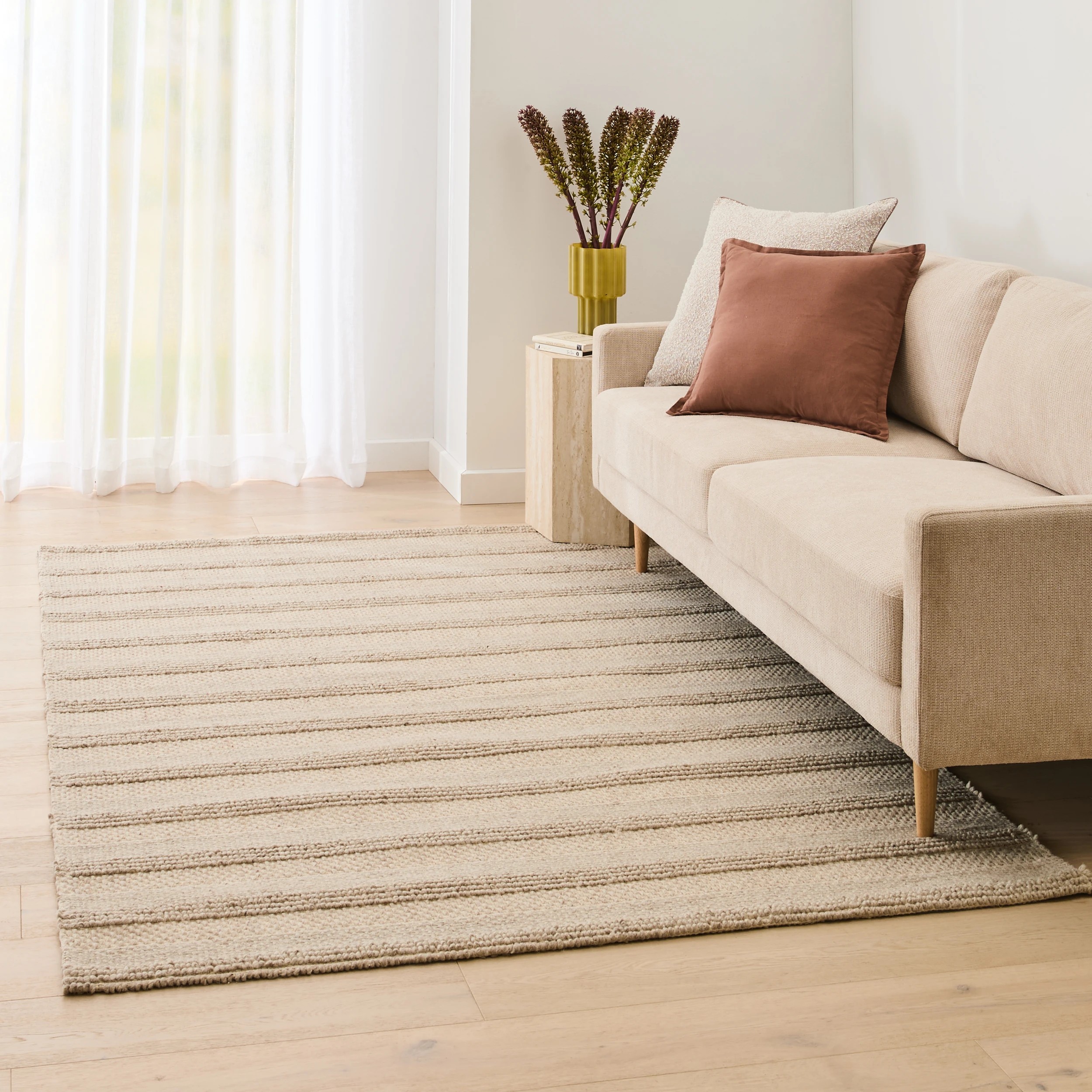 1 Ivy Wool Blend Rug - Natural, Large - 235cm x 160cm, 1 of 8
