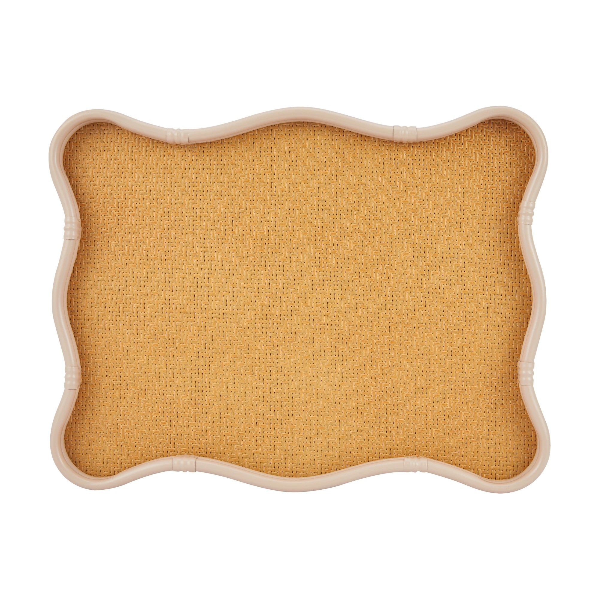 3 Wave Rattan Decor Tray, 3 of 6