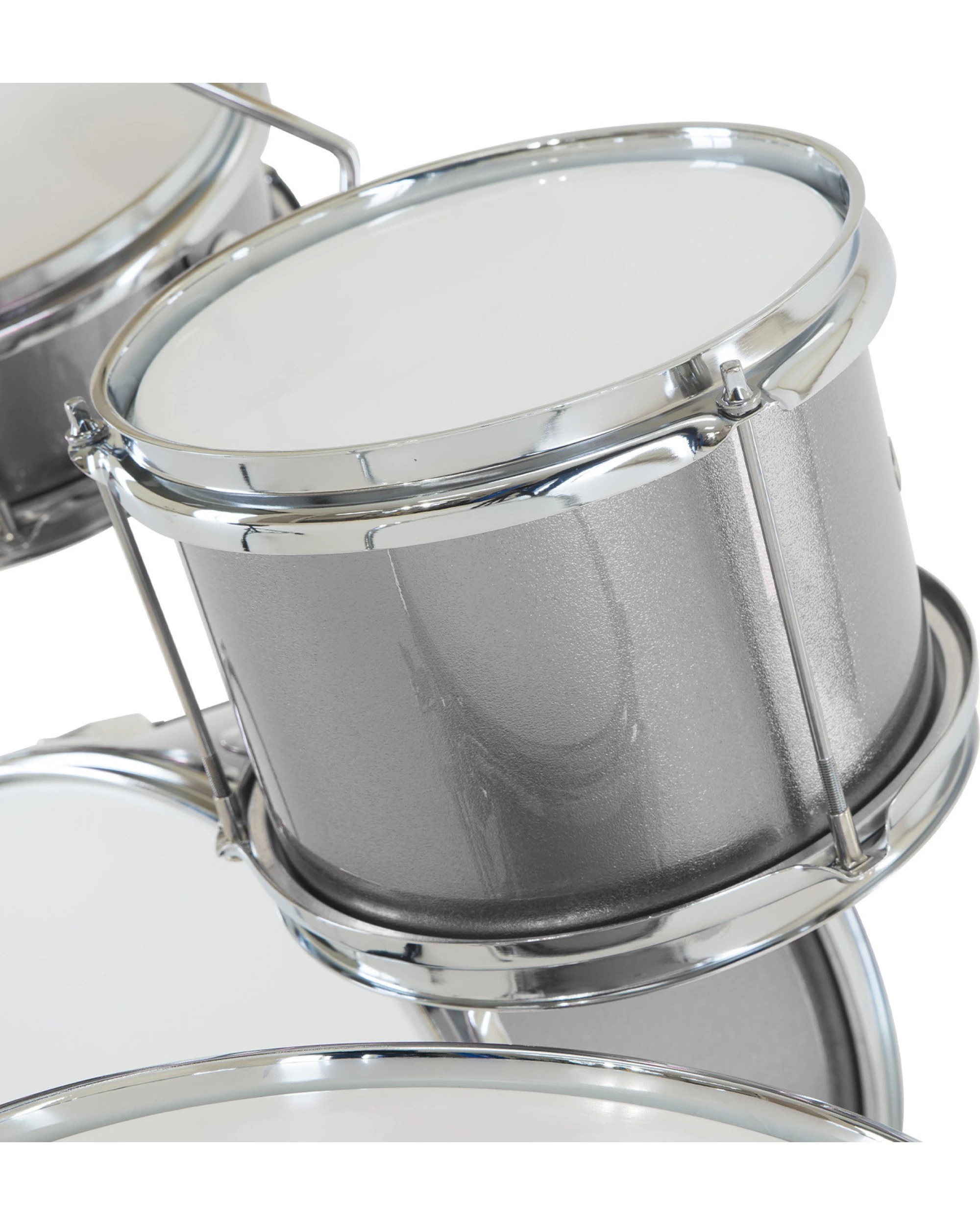 4 Karrera Kids 4pc Drum Set Kit in Silver - Silver, 4 of 6