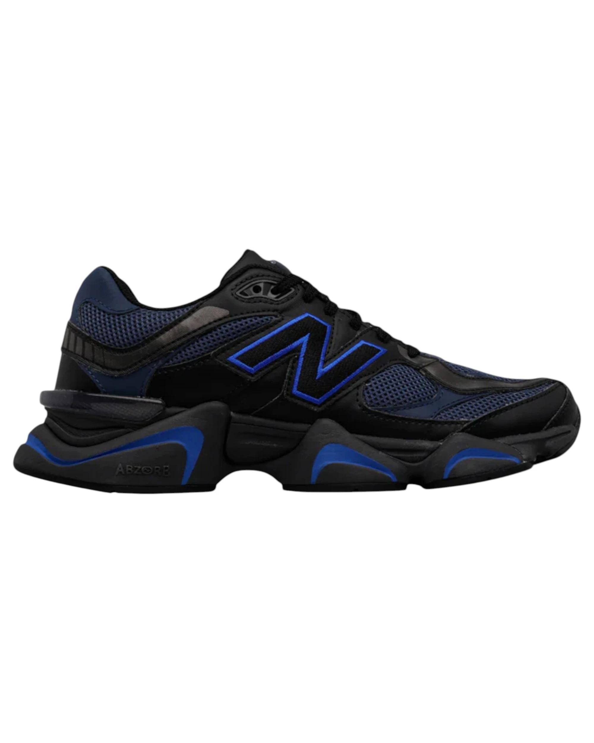 1 New Balance Unisex 9060 Athletic Shoes BLACK/BLUE, 1 of 6