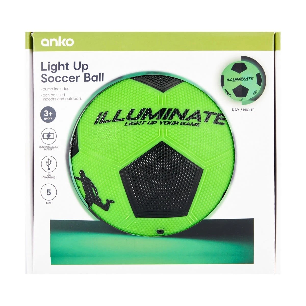 7 Light Up Soccer Ball - Size 5, Green, 7 of 8