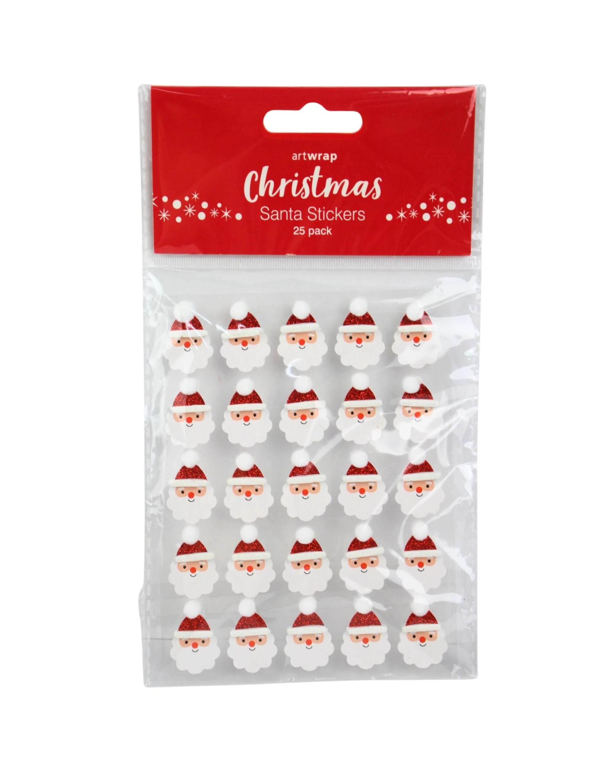 3 Artwrap Father Christmas Stickers Pack of 25 - Multi, 3 of 4