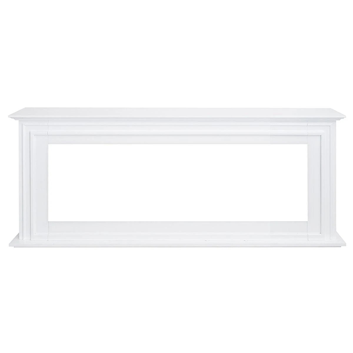 4 Moda Living Concerto 60 inch Electric Fireplace Insert with Eton White Mantel Suite - White, 4 of 6