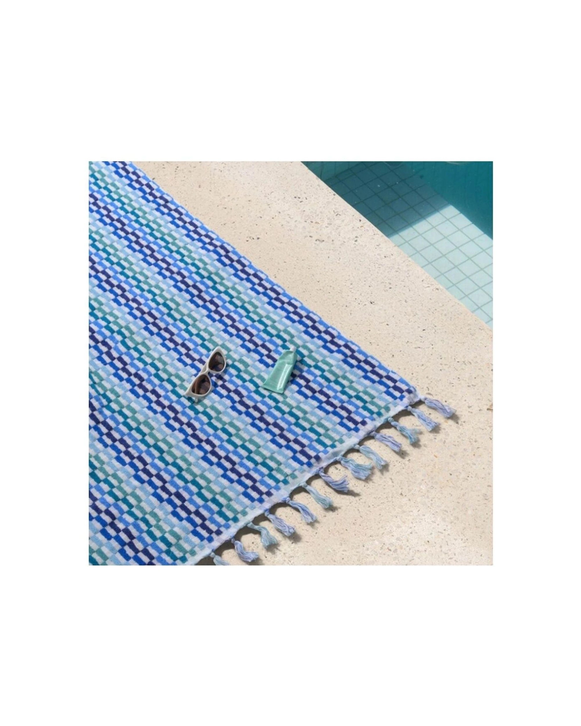 3 Canningvale Positana Grande Large Terry Beach Towel 100 Percent Cotton - Multi, 3 of 3