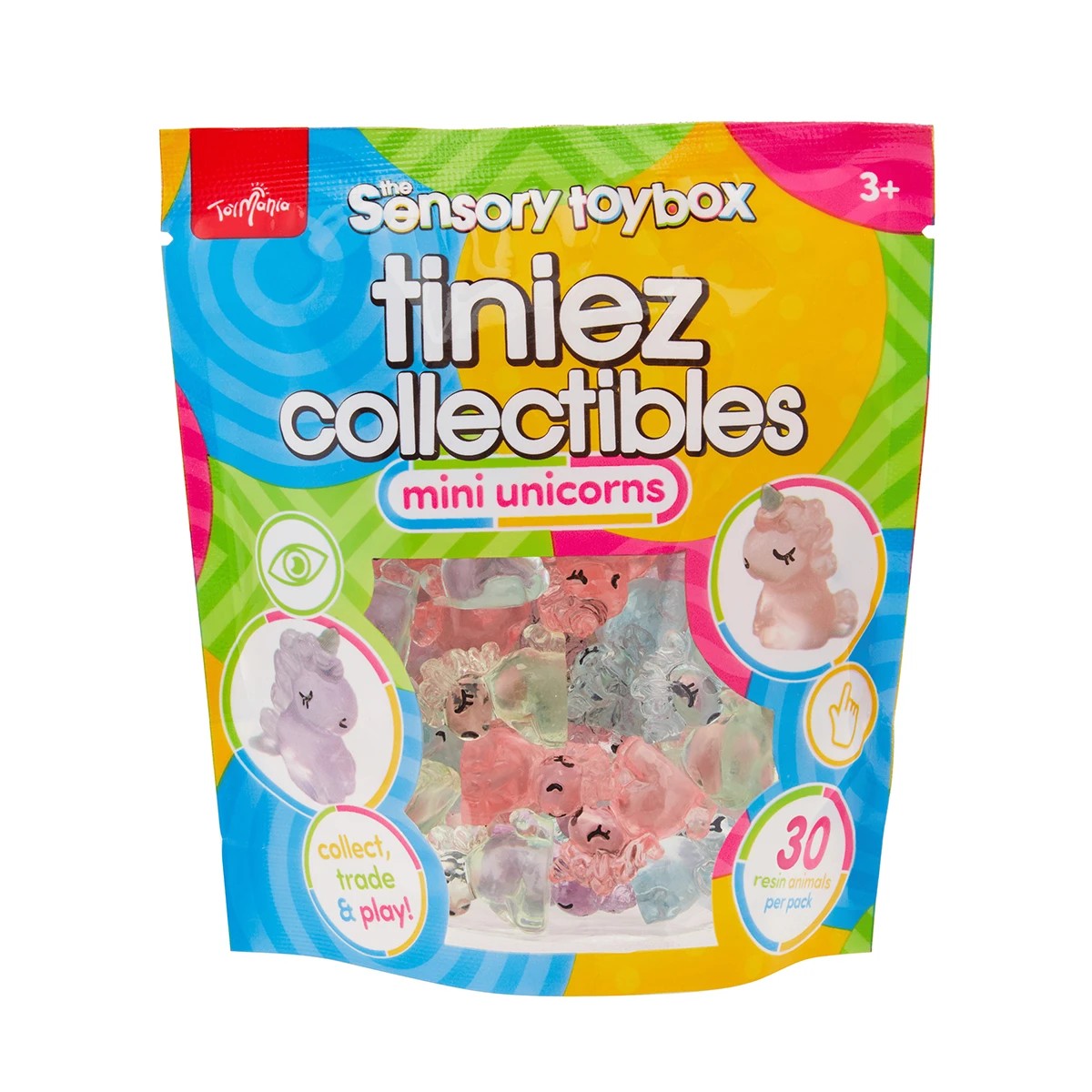 3 30 Pack ToyMania The Sensory Toy Box Tiniez Collectibles Mini Axolotl - Assorted, 3 of 9