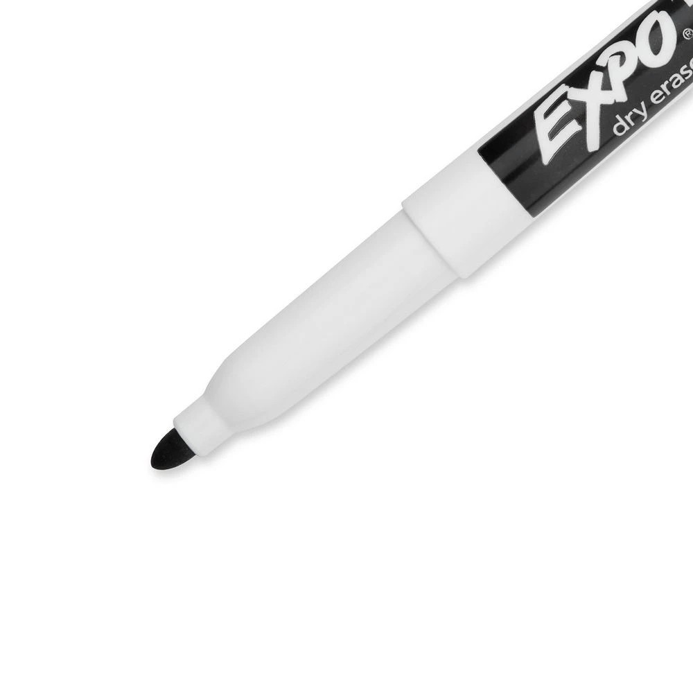 3 Expo Whiteboard Markers Fine Bullet Black 4 Pack, 3 of 5
