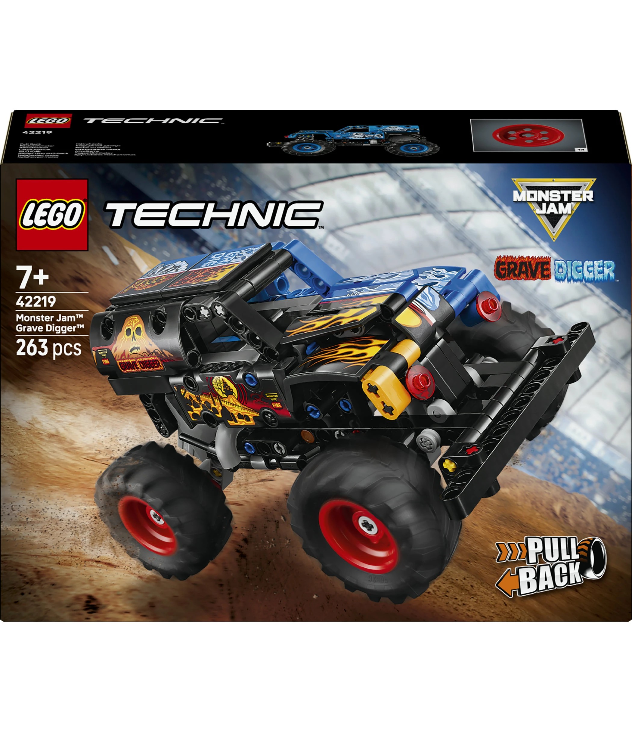 1 LEGO Technic Monster Jam Grave Digger Fire and Ice 42219, 1 of 10