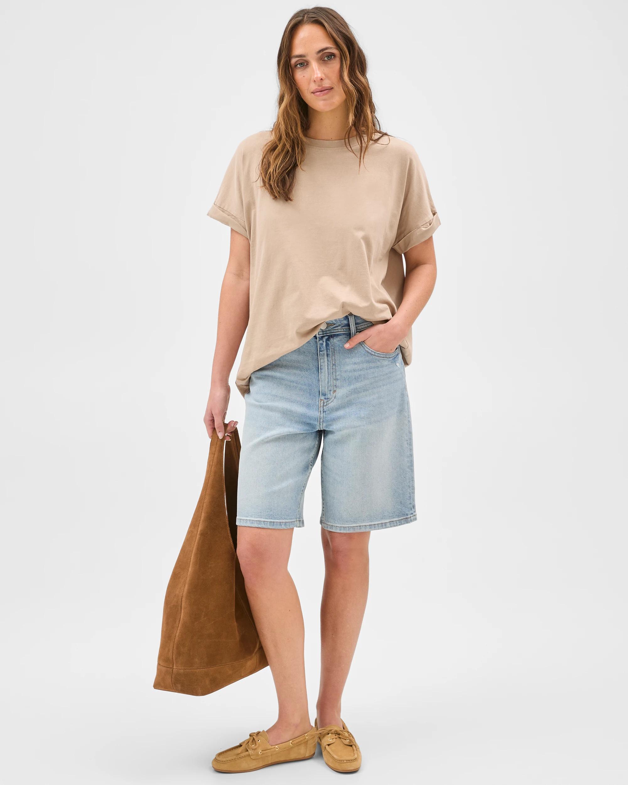1 Target Denim Boy Bermuda Denim Shorts ICE BLUE, 1 of 7