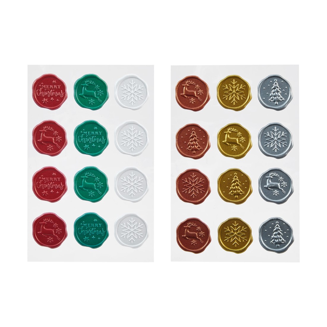 2 Christmas Craft Wax Seal Stickers, 2 of 3