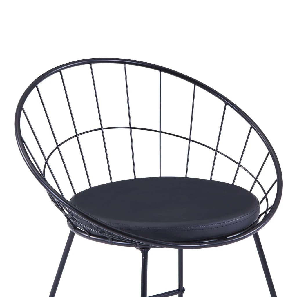 6 vidaXL Bar chair Footrest - Black, 6 of 7