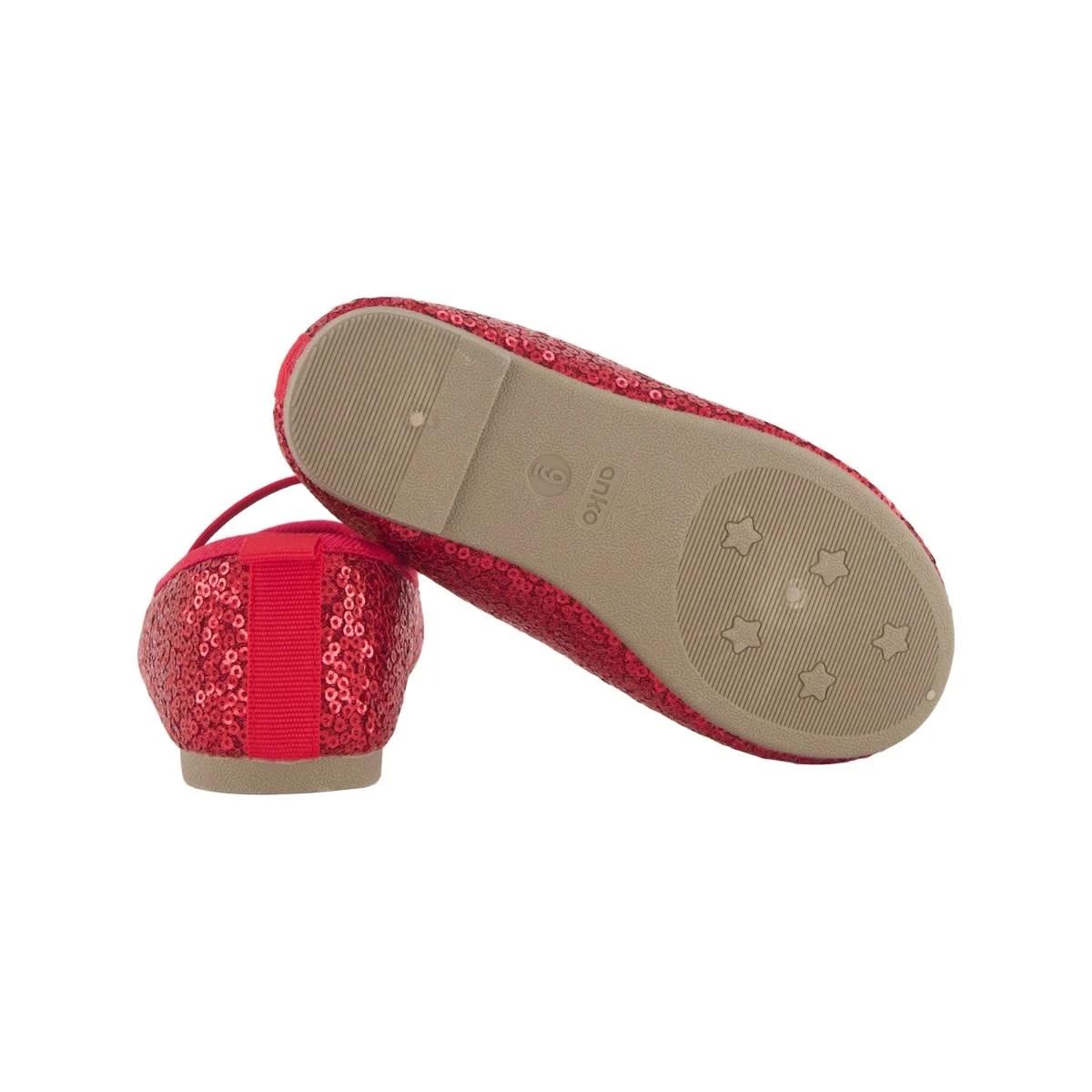 5 Junior Sequin Flats RED SEQUIN, 5 of 5