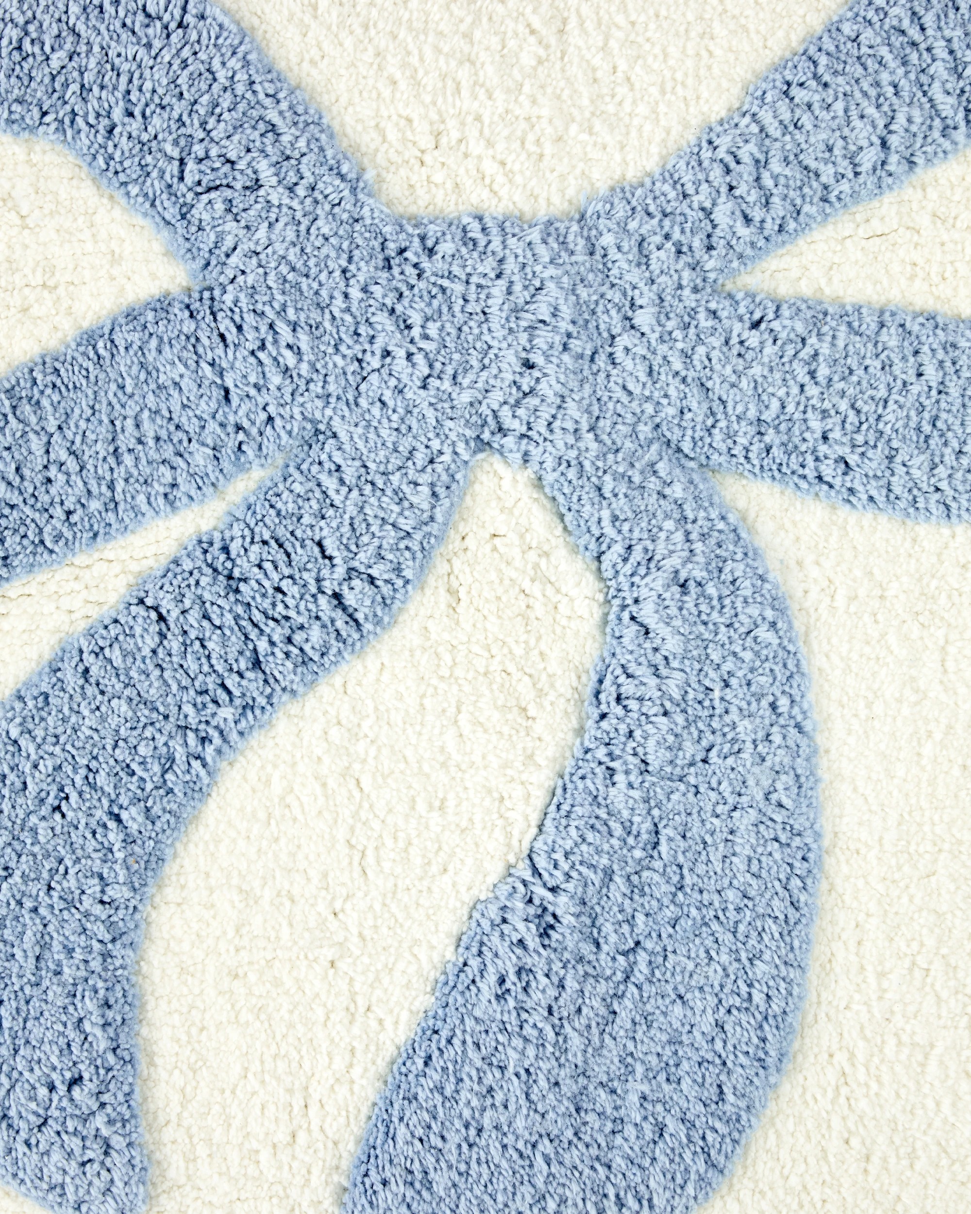 4 Bow Bath Mat - Blue, 4 of 5