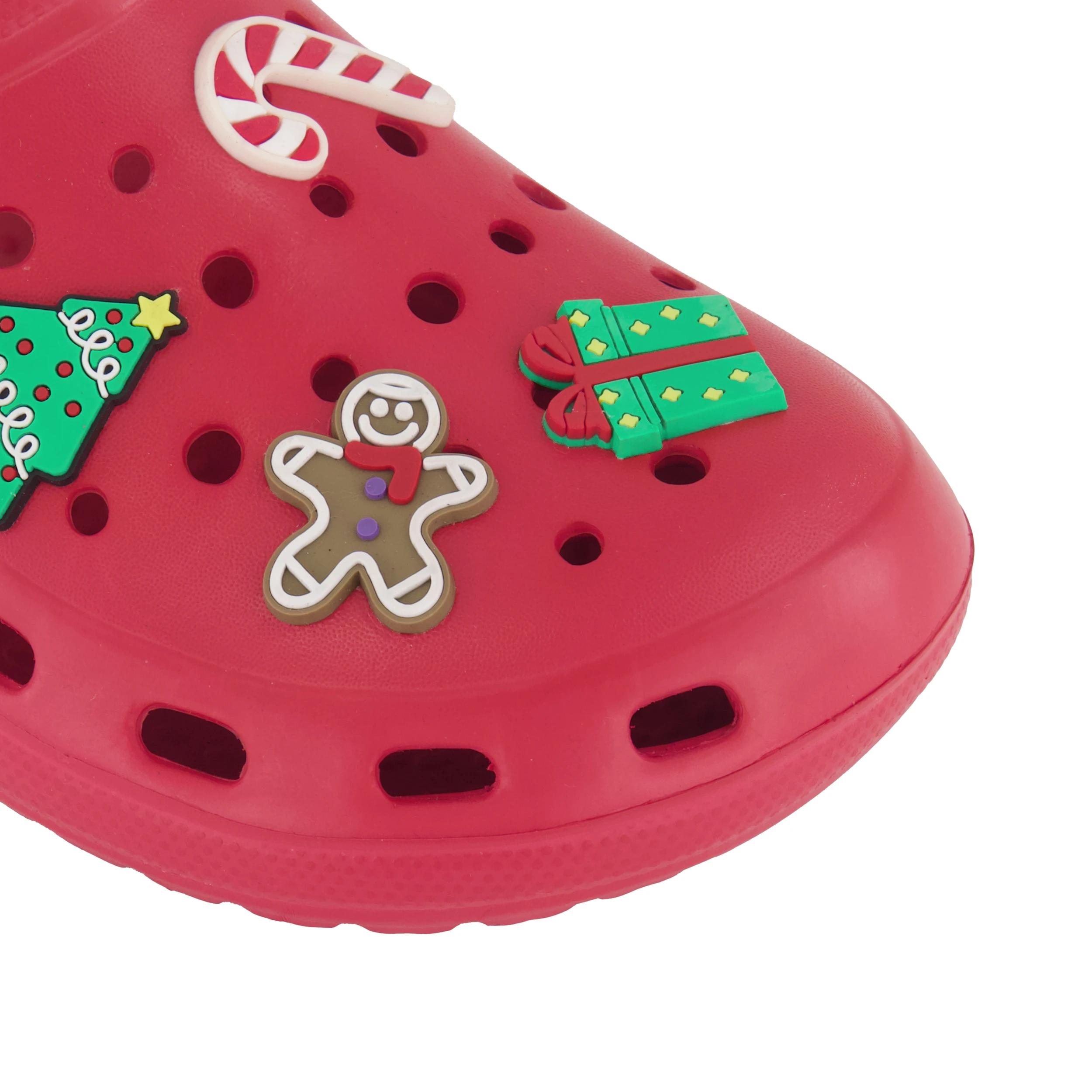 4 Christmas Novelty Clogs RED, 4 of 4
