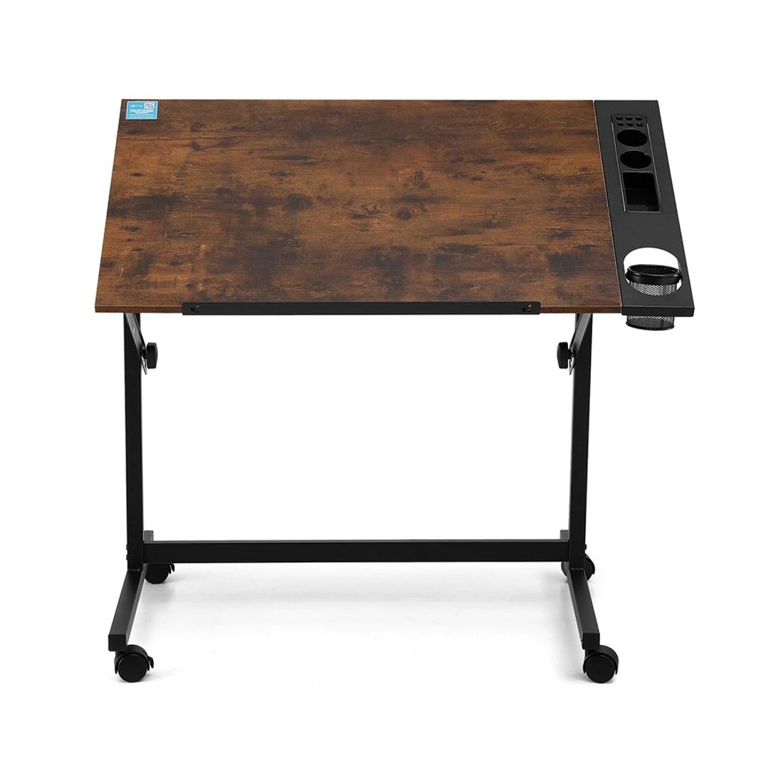 3 Artiss Drafting Table Drawing Desk Art Desk Multi-Functional Craft Drawing Table Rustic Brown - Brown, 3 of 6