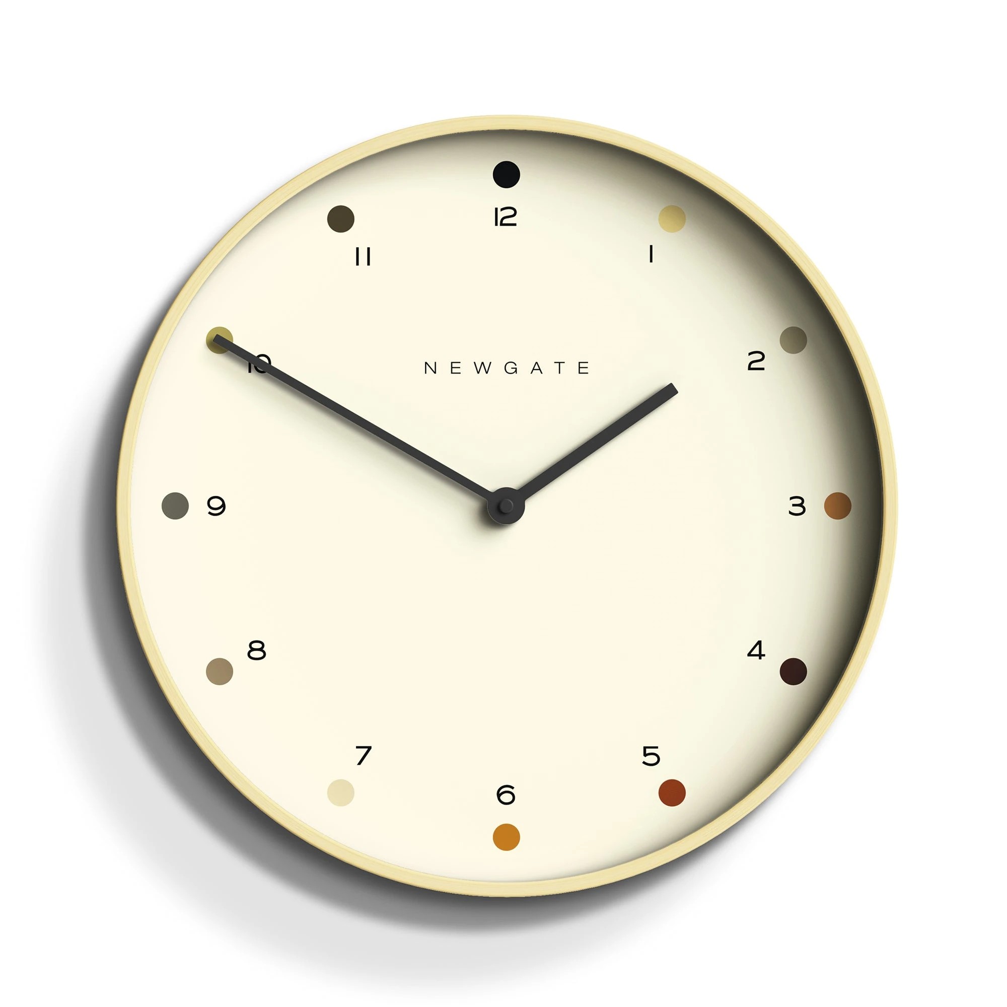 1 Newgate Mr Clarke Clock Pale Wood Dot Dial - Natural, 1 of 2