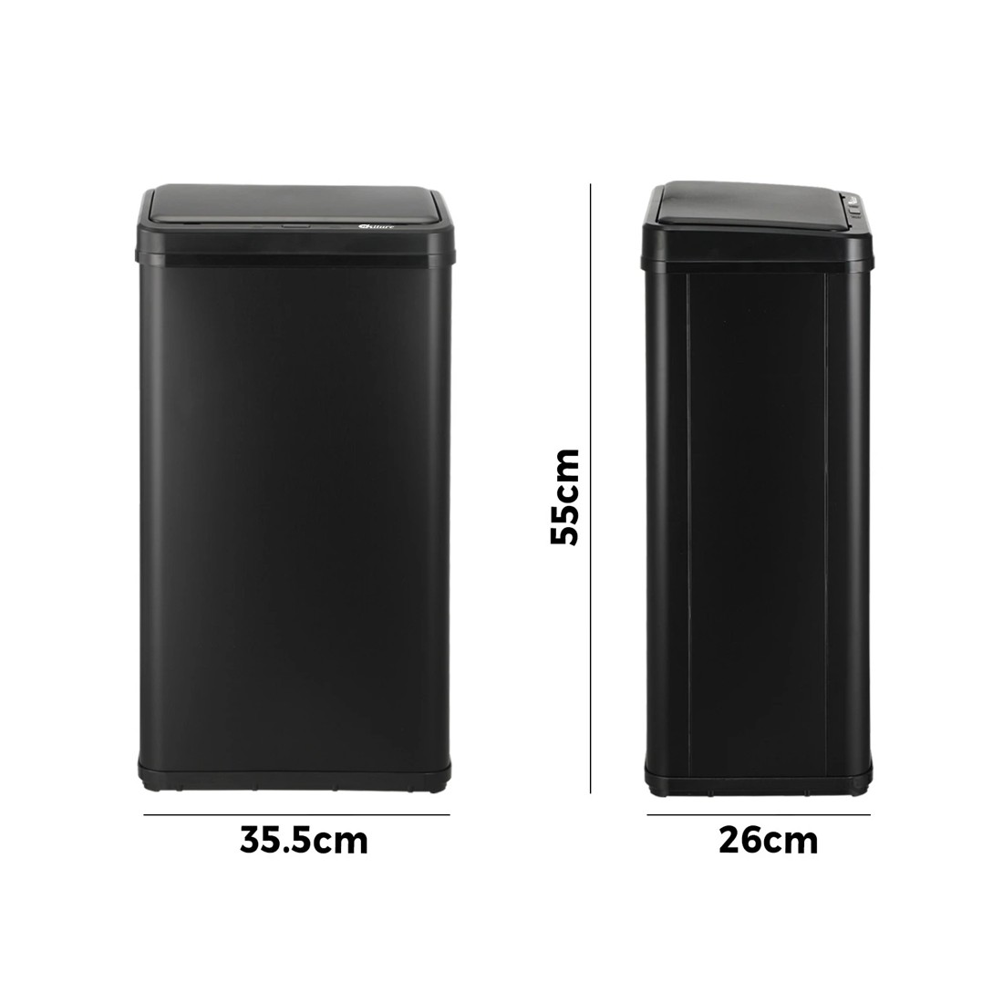 3 Oikiture 40l Motion Sensor Rubbish Bin
 - Black, 3 of 10