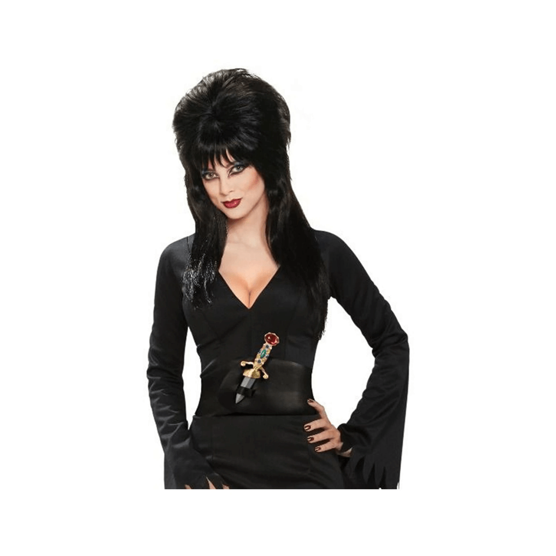 2 Elvira Costume Womens Dress Up Cosplay Halloween Party Size S Dress Outfit - Licensed
 - Black, 2 of 4