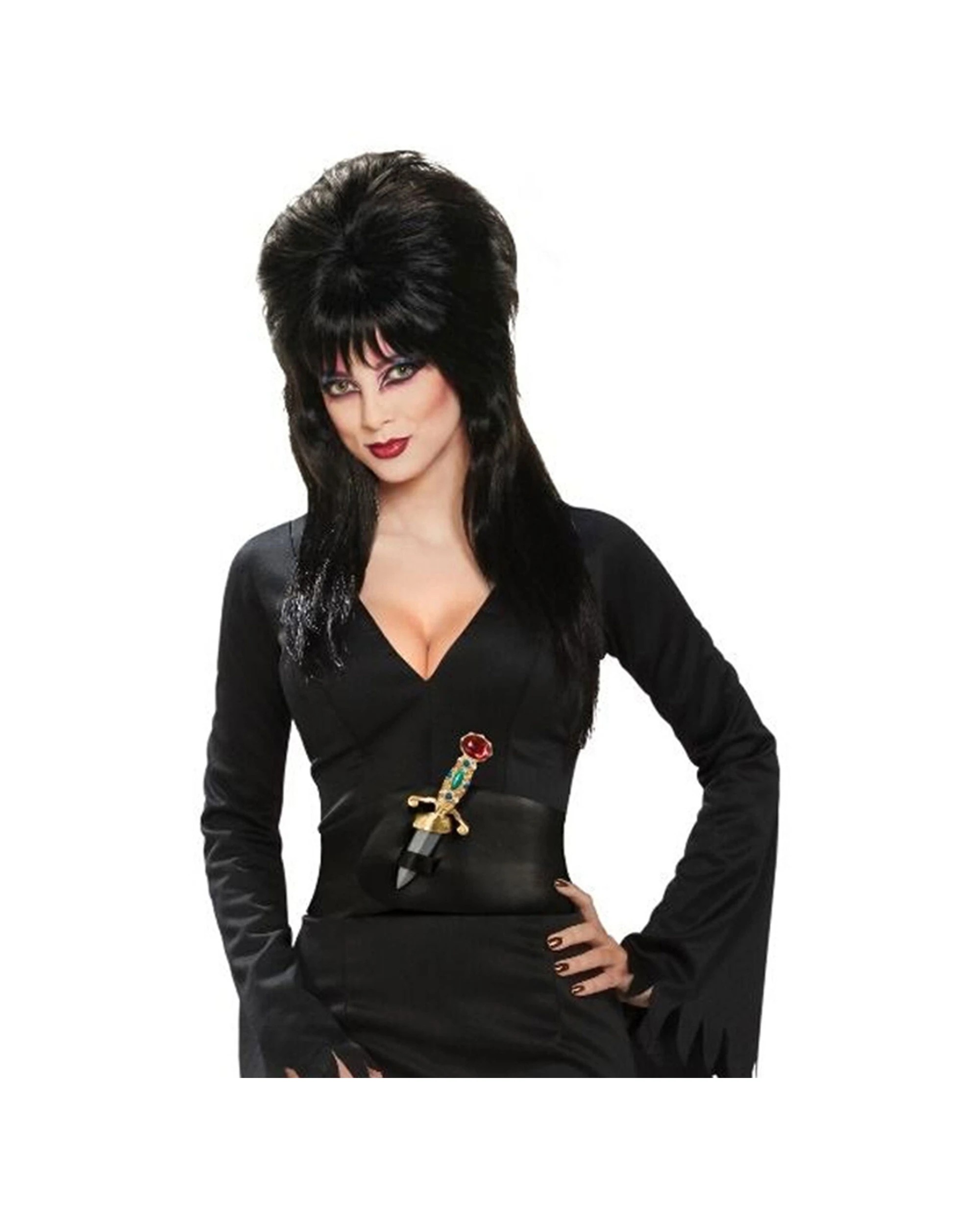 2 Elvira Costume Womens Dress Up Cosplay Halloween Party Size S Dress Outfit - Licensed
 - Black, 2 of 4