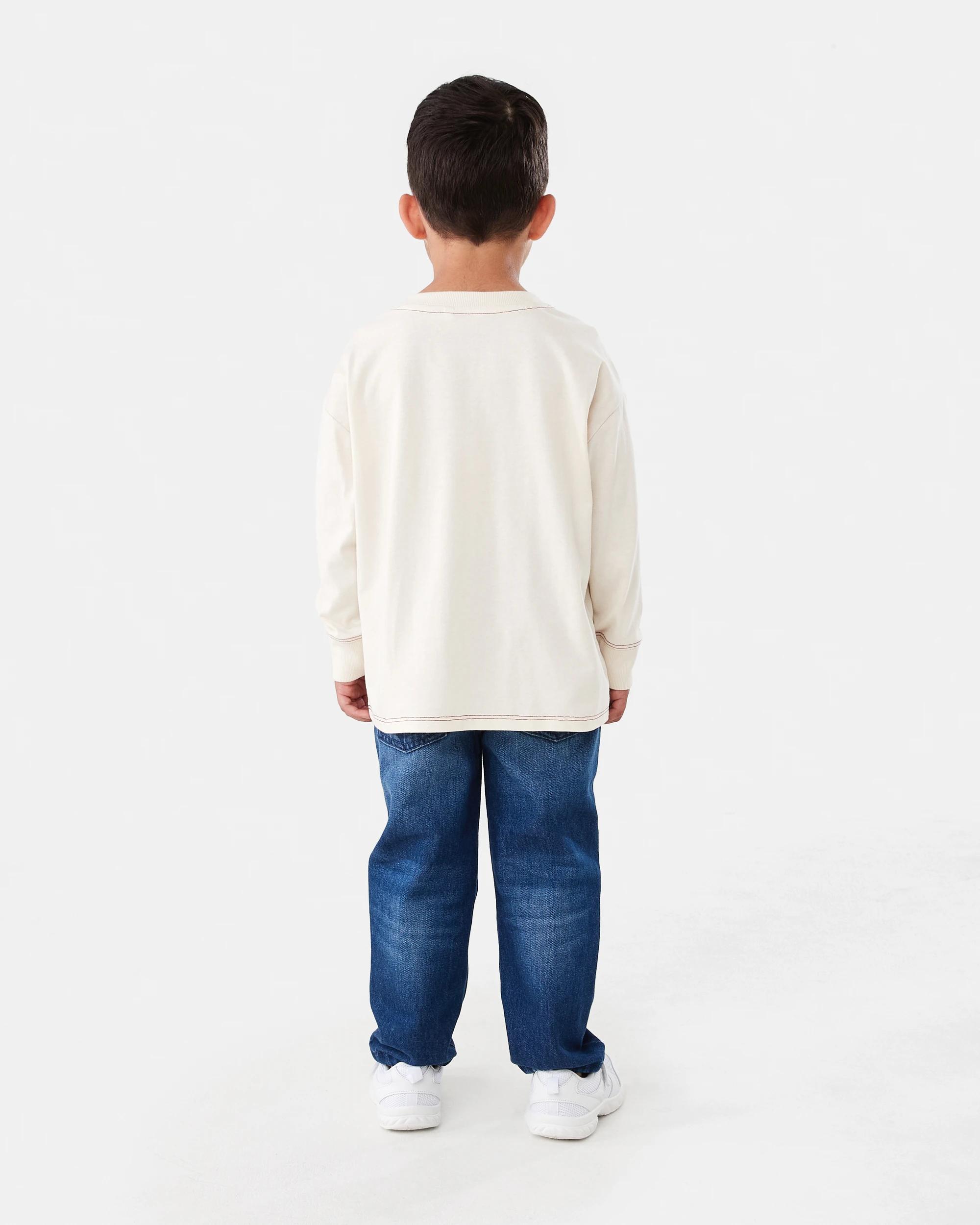 8 Long Sleeve Oversized T-shirt Bge Varsit, 8 of 8