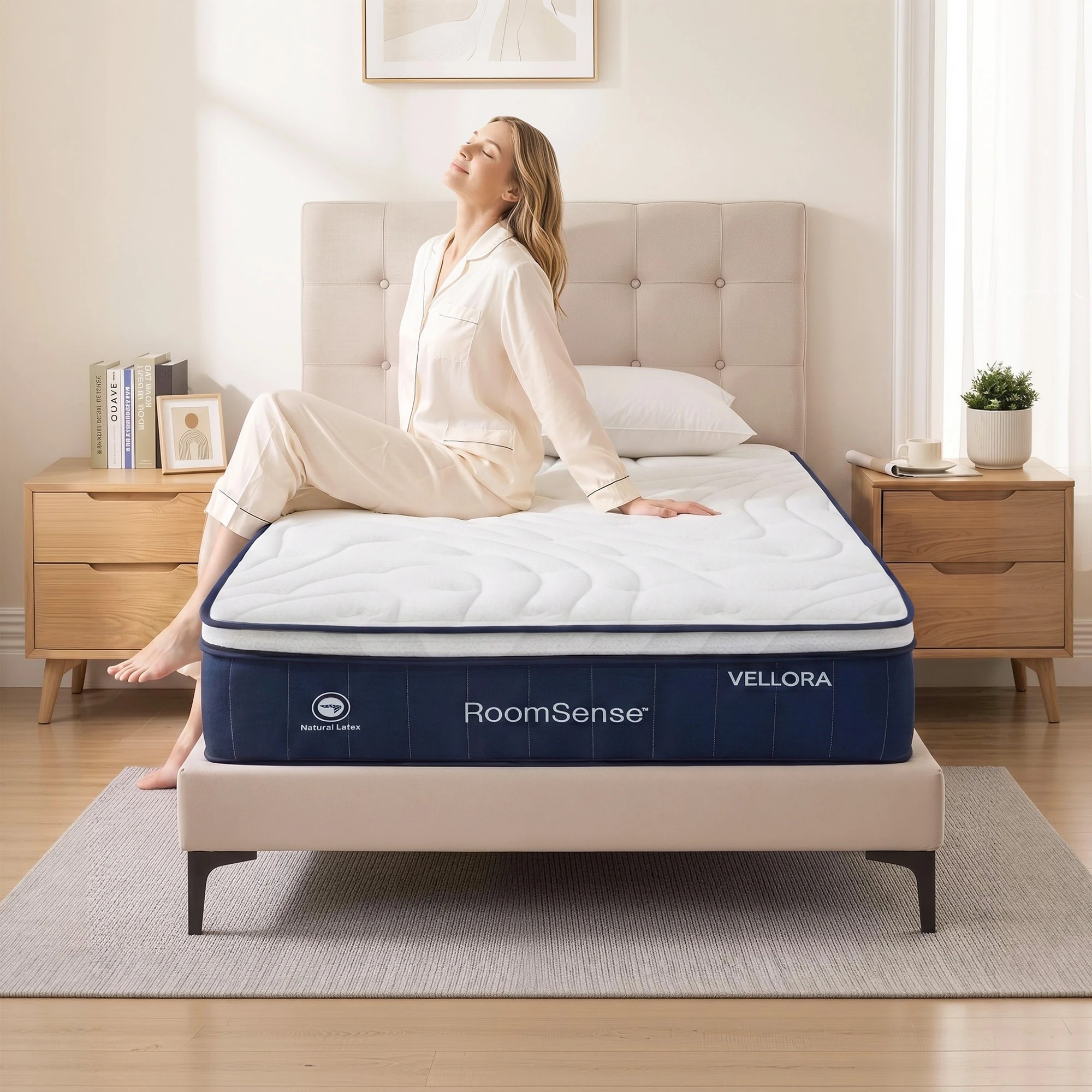 6 RoomSense Single Mattress 30cm Medium Firm Mattress with Lumbar Support - Multi, 6 of 9