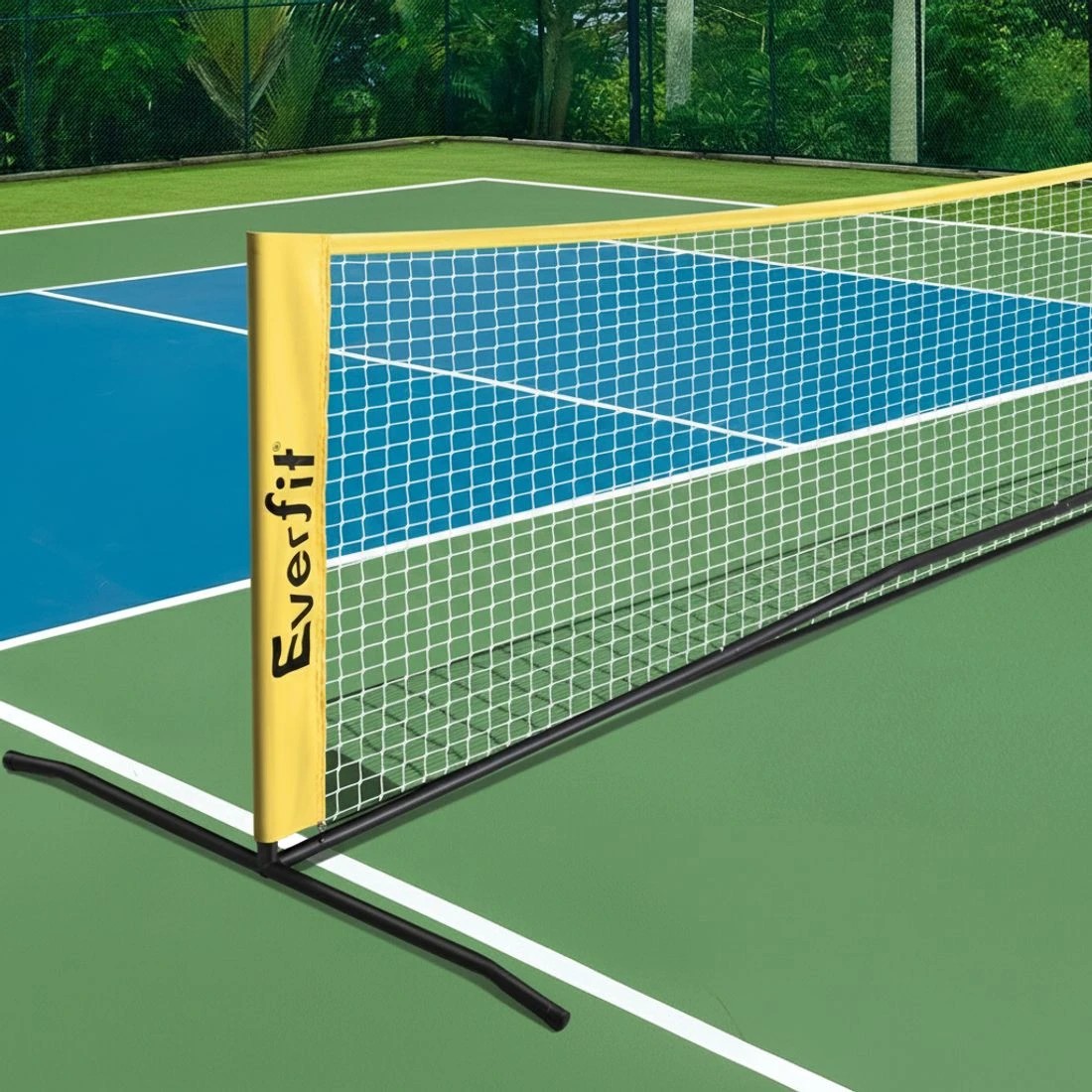 5 Everfit 10ft Portable Pickle Ball Net Adjustable Multi-Sport for Badminton Tennis - Green, 5 of 6