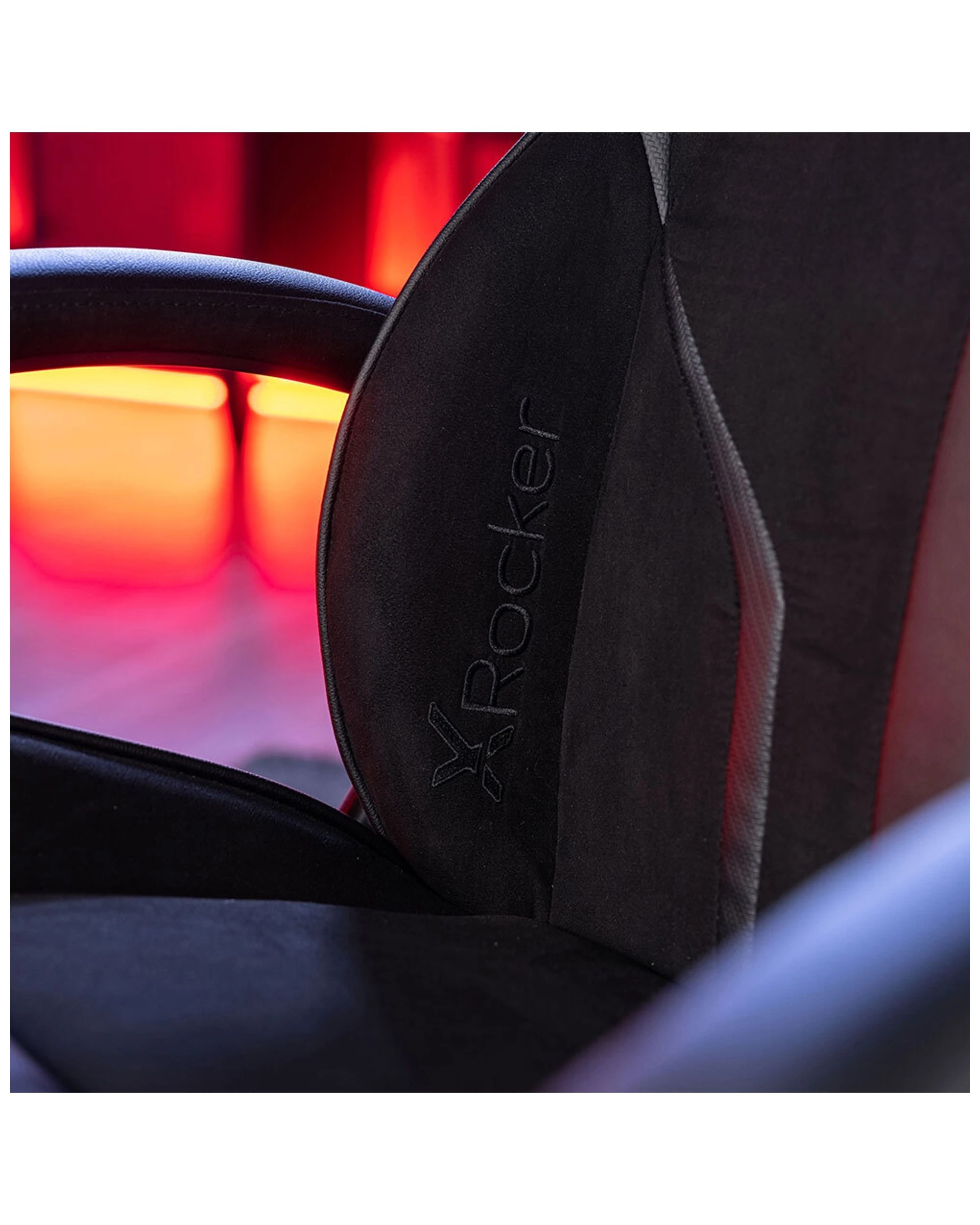 3 X Rocker Milano Auto Reclining Gaming/lounge Rocking Chair W/ Footstool
 - Black, 3 of 9