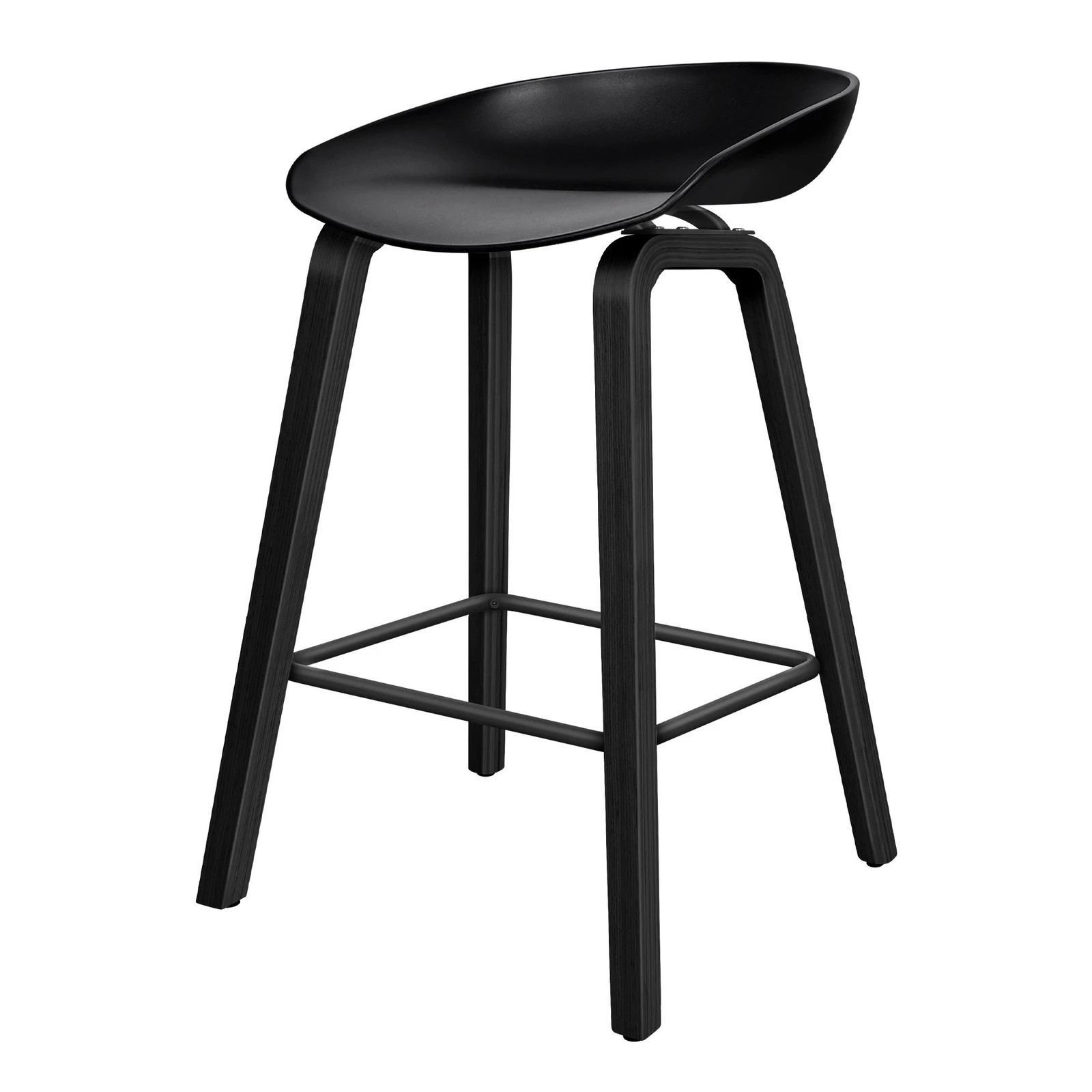 3 Alfordson 2x Kitchen Bar Stools Counter Wooden Chairs - Black, 3 of 10