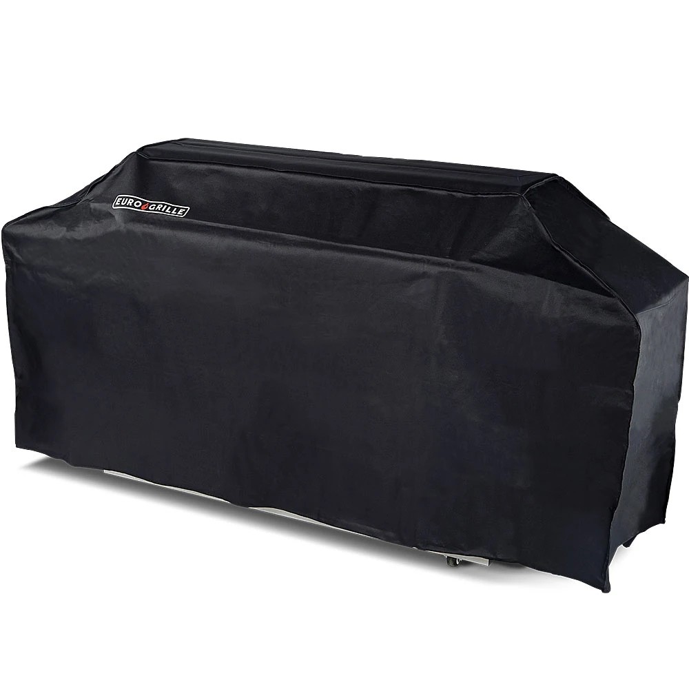 1 EuroGrille Cover for 9-Burner Double Hood BBQ - Black, 1 of 1