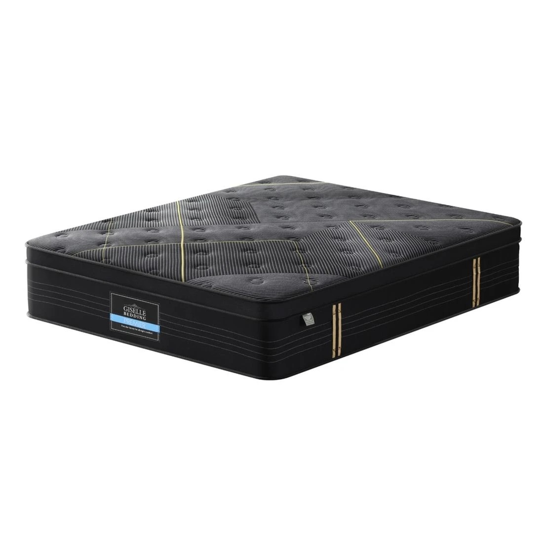 3 35cm Giselle Mattress Double Bed Bamboo Pocket Firm Foam - Black, 3 of 7