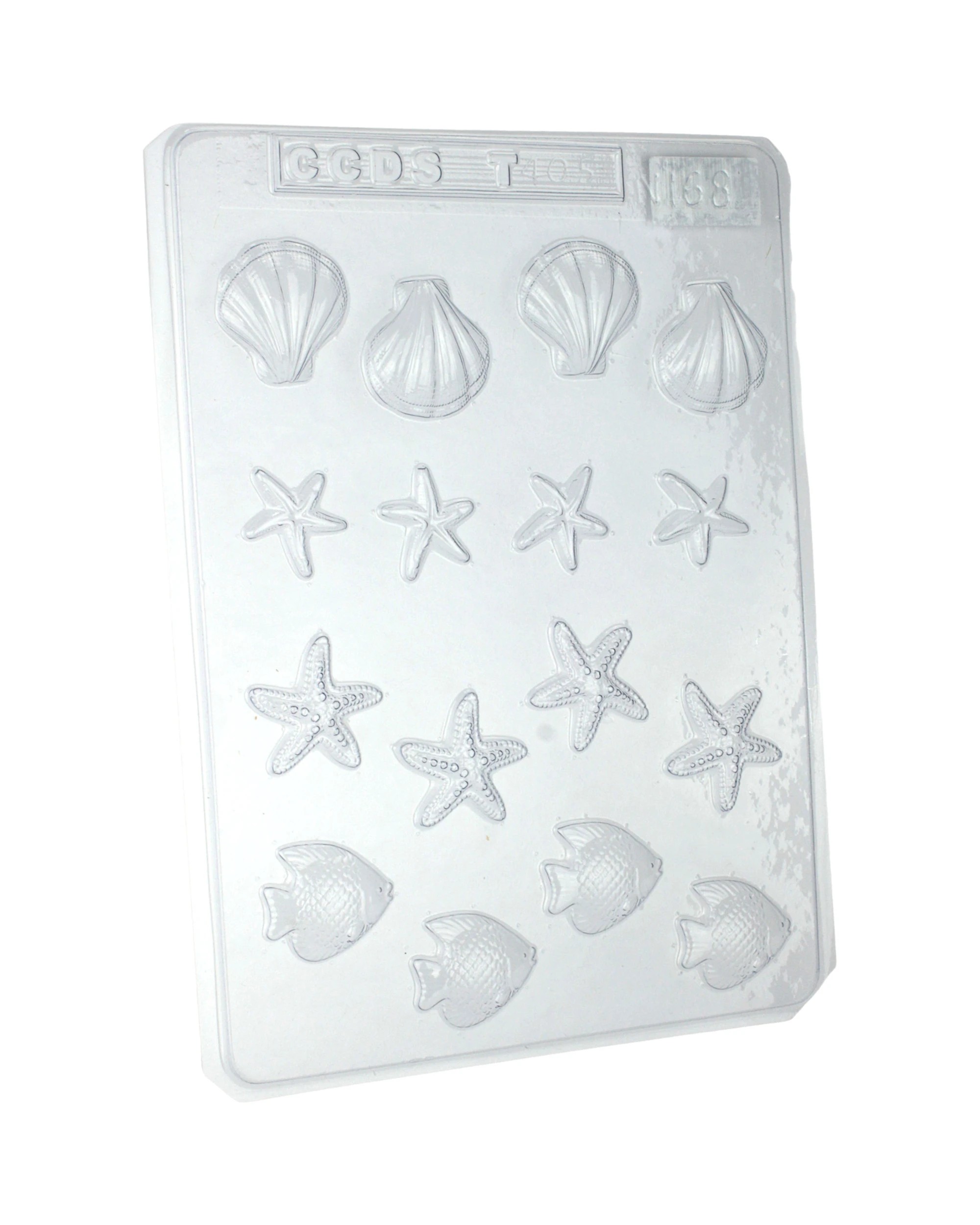 1 CCDS Under The Sea Plastic Chocolate Moulds 1 Sheet - Clear, 1 of 1