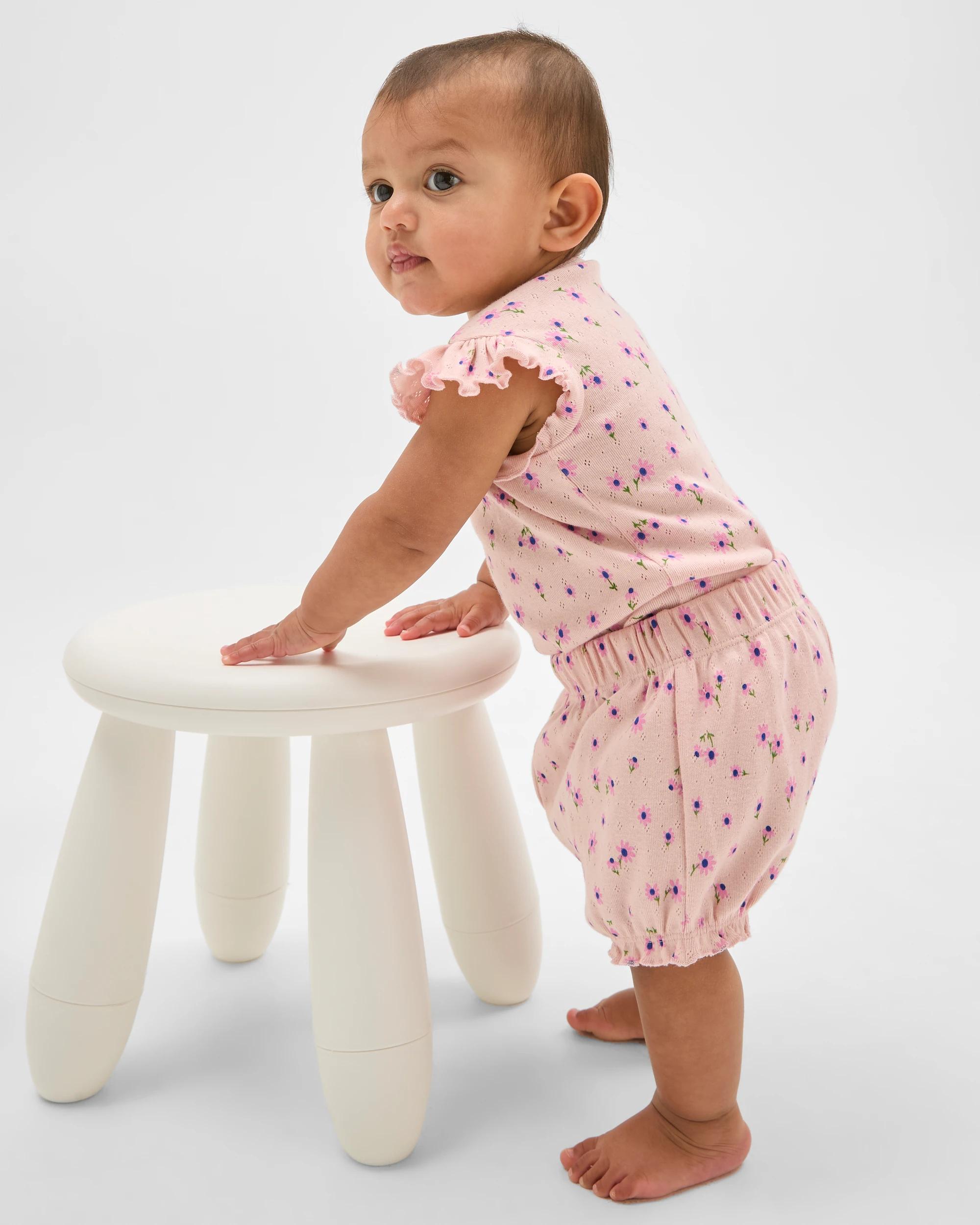 Target Baby Organic Cotton Bodysuit and Shorts Set - Kmart