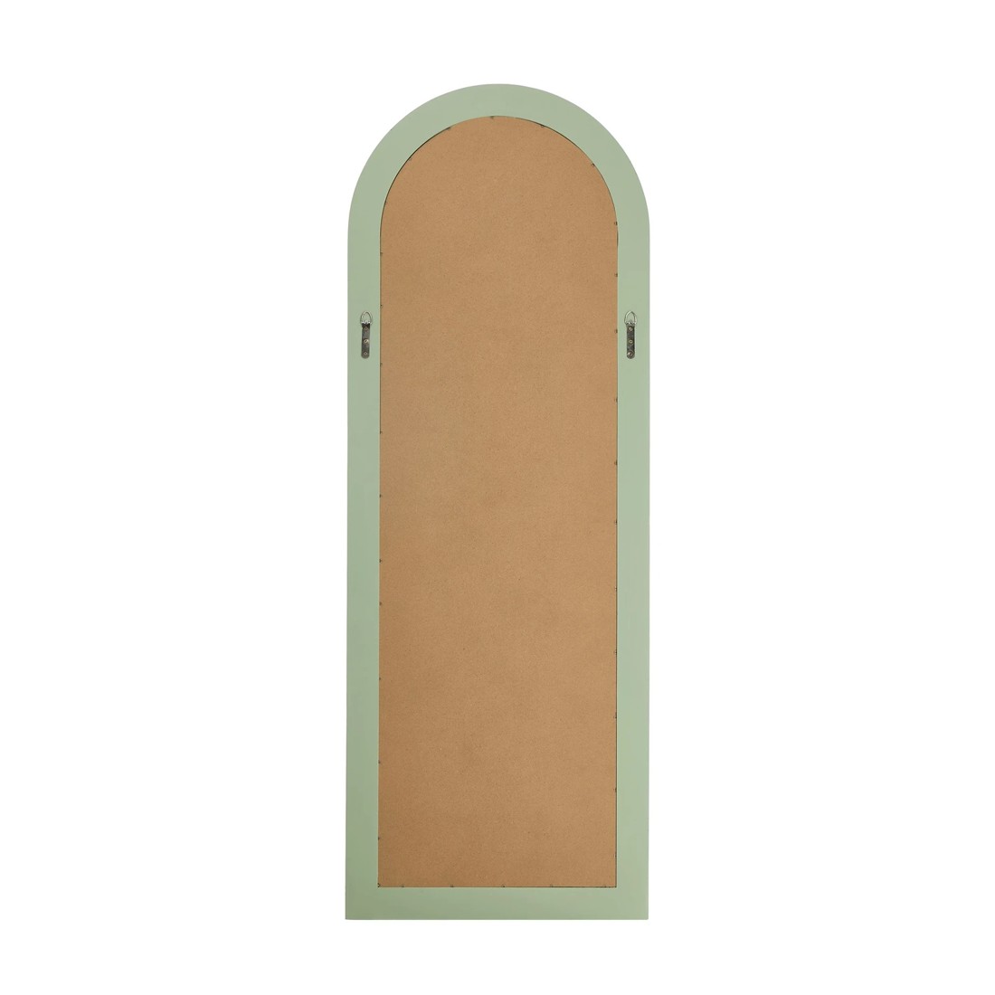 10 Oikiture Full Length Mirror Elegance Arch 165x60cm Wood Floor Mirrors - Green, 10 of 10