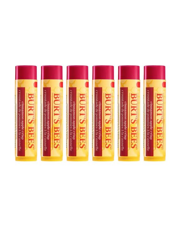 6 x Burt's Bees Apple Cinnamon Crisp Lip Balm 4.25g