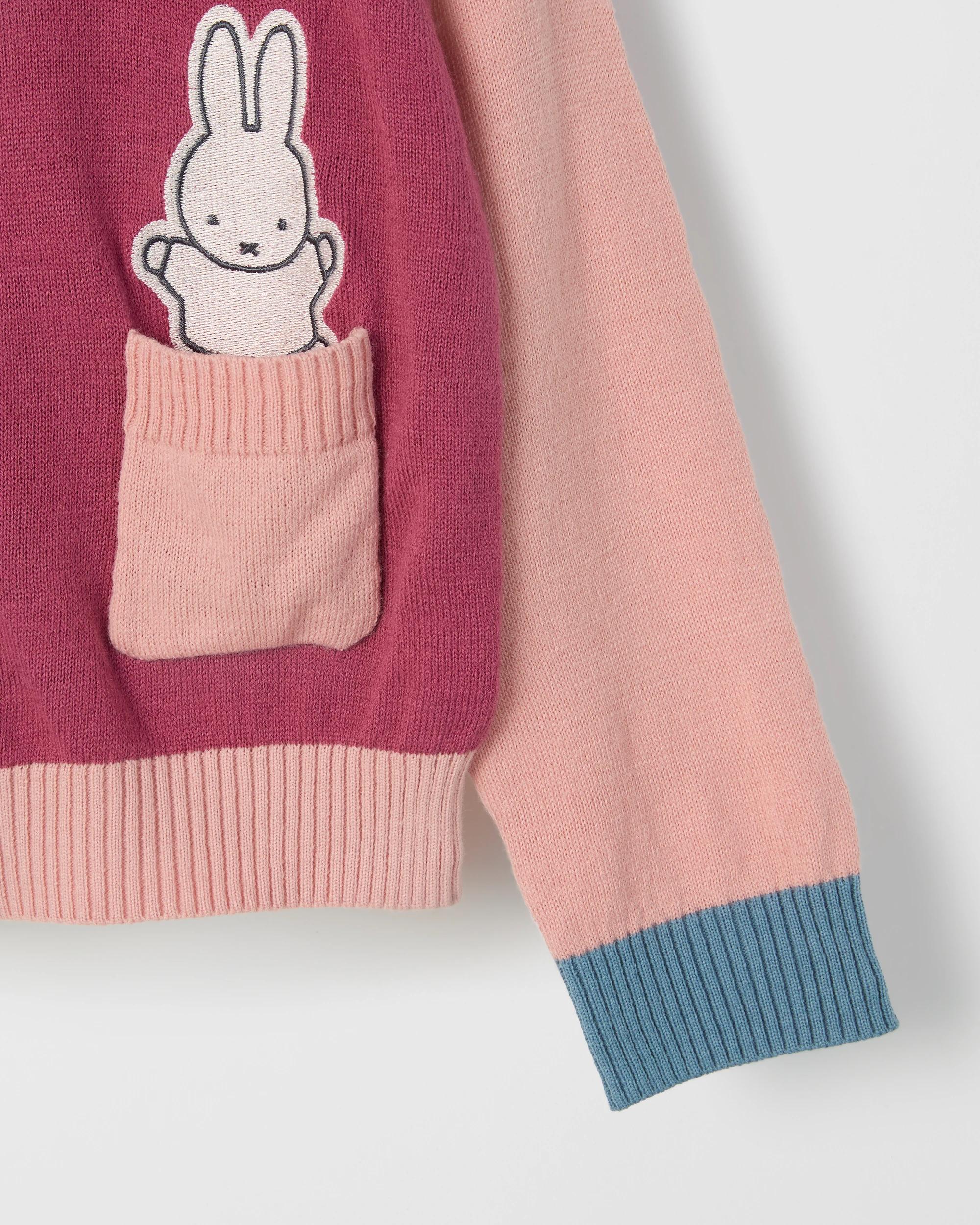 3 Miffy Long Sleeve Knit Cardigan MULTI, 3 of 5