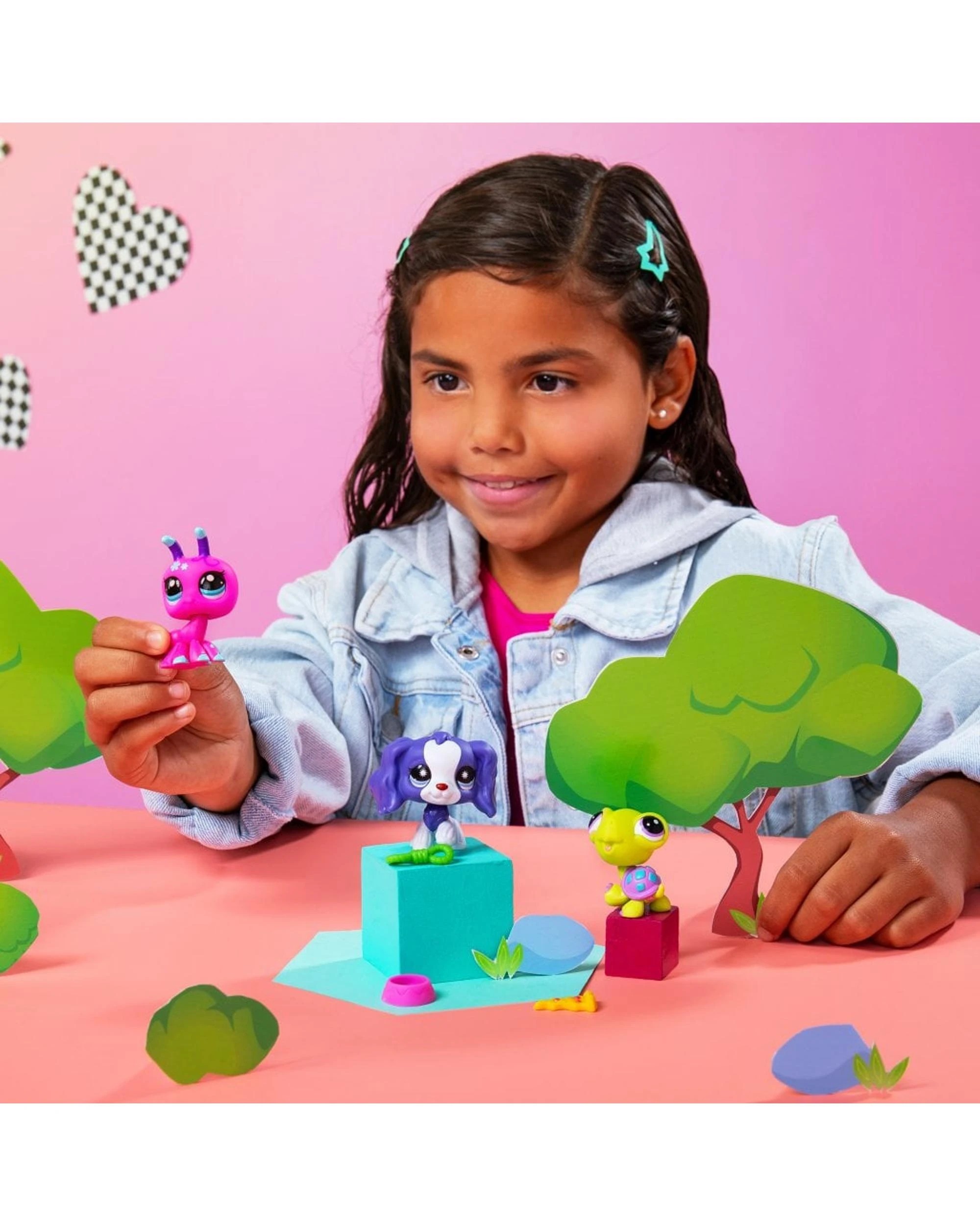 4 Littlest Pet Shop Trio In Tube Series 3 Backyard Pets 3 Pack Figures, 4 of 5