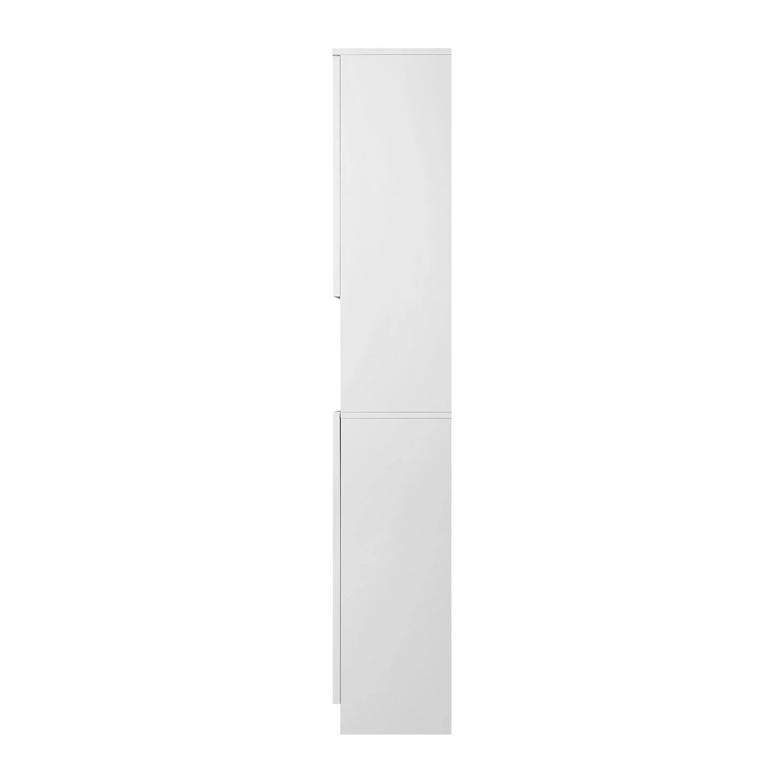 7 Oikiture Cabinet Storage Laundry Tall Slim Toilet Floor  Cupboard
 - White, 7 of 9