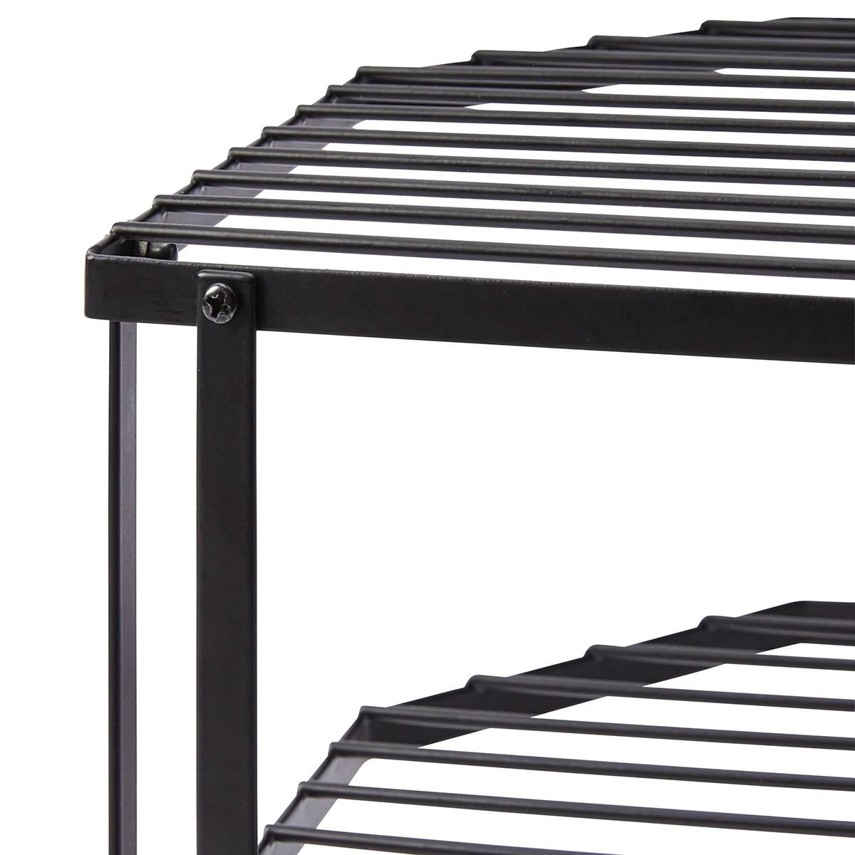 7 3 Tier Corner Pantry Shelf - Black, 7 of 9